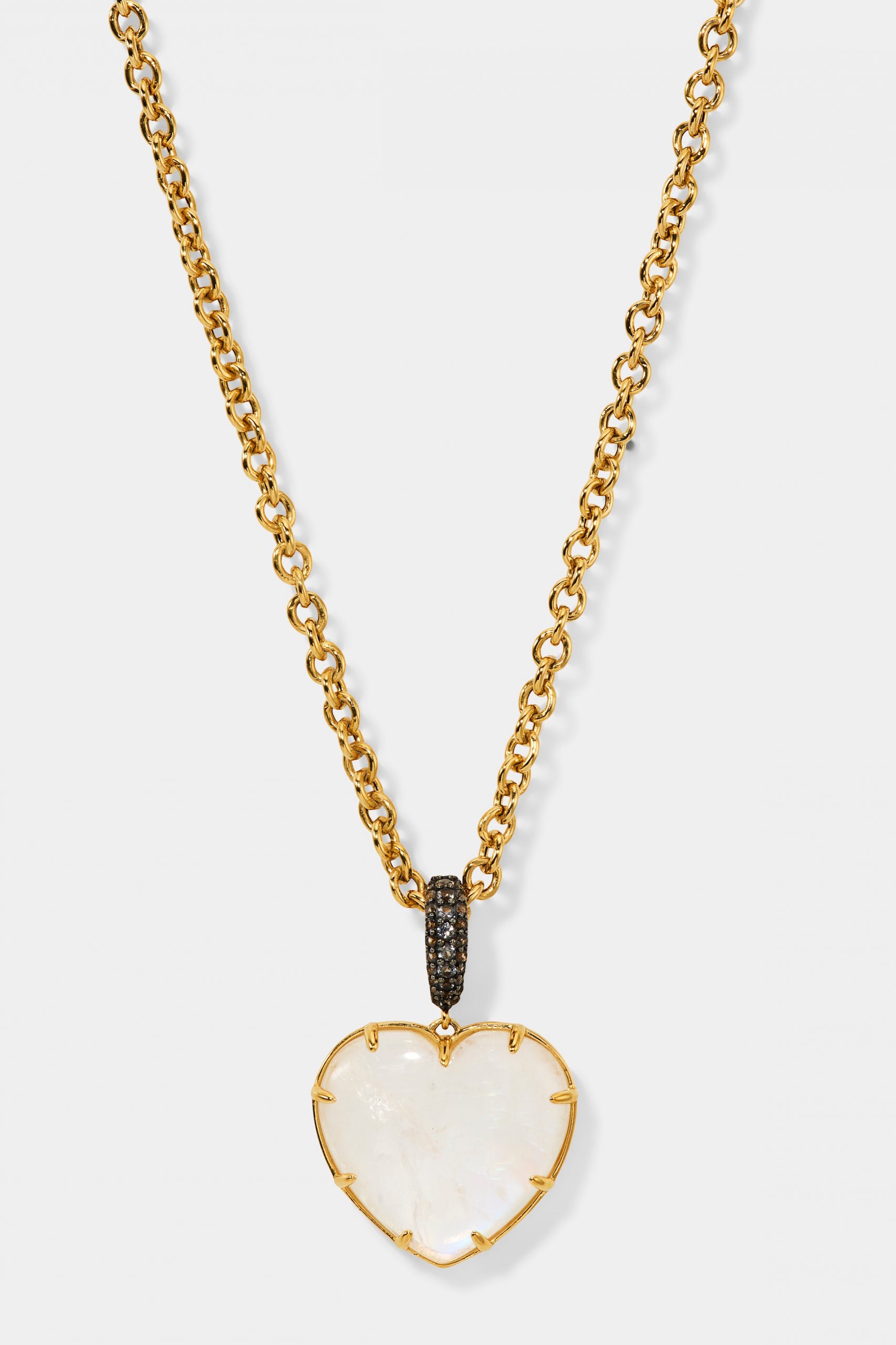 Nadri AU NATUREL HEART PENDANT NECKLACE