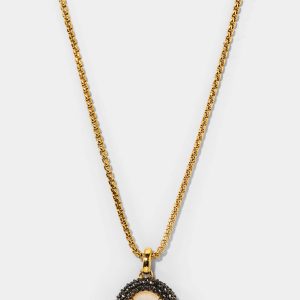 Nadri AU NATUREL OVAL PENDANT NECKLACE