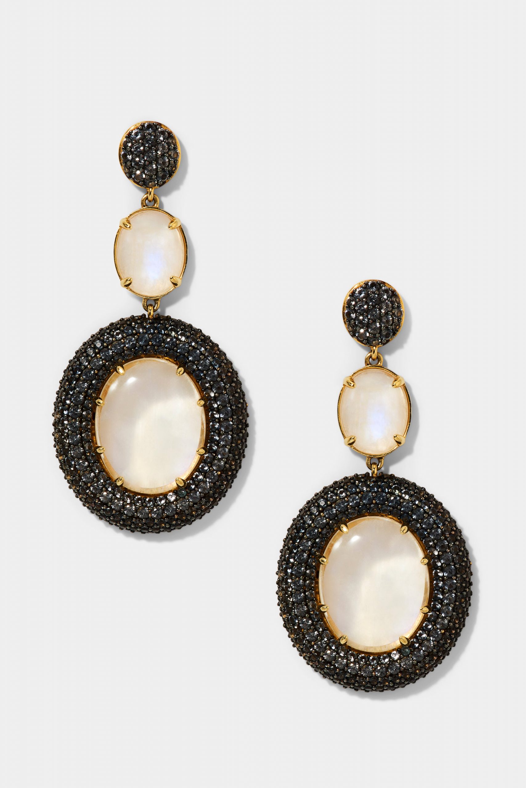 Nadri AU NATUREL LARGE OVAL DROP EARRINGS