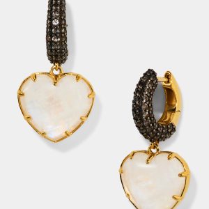 Nadri AU NATUREL HEART DROP EARRINGS