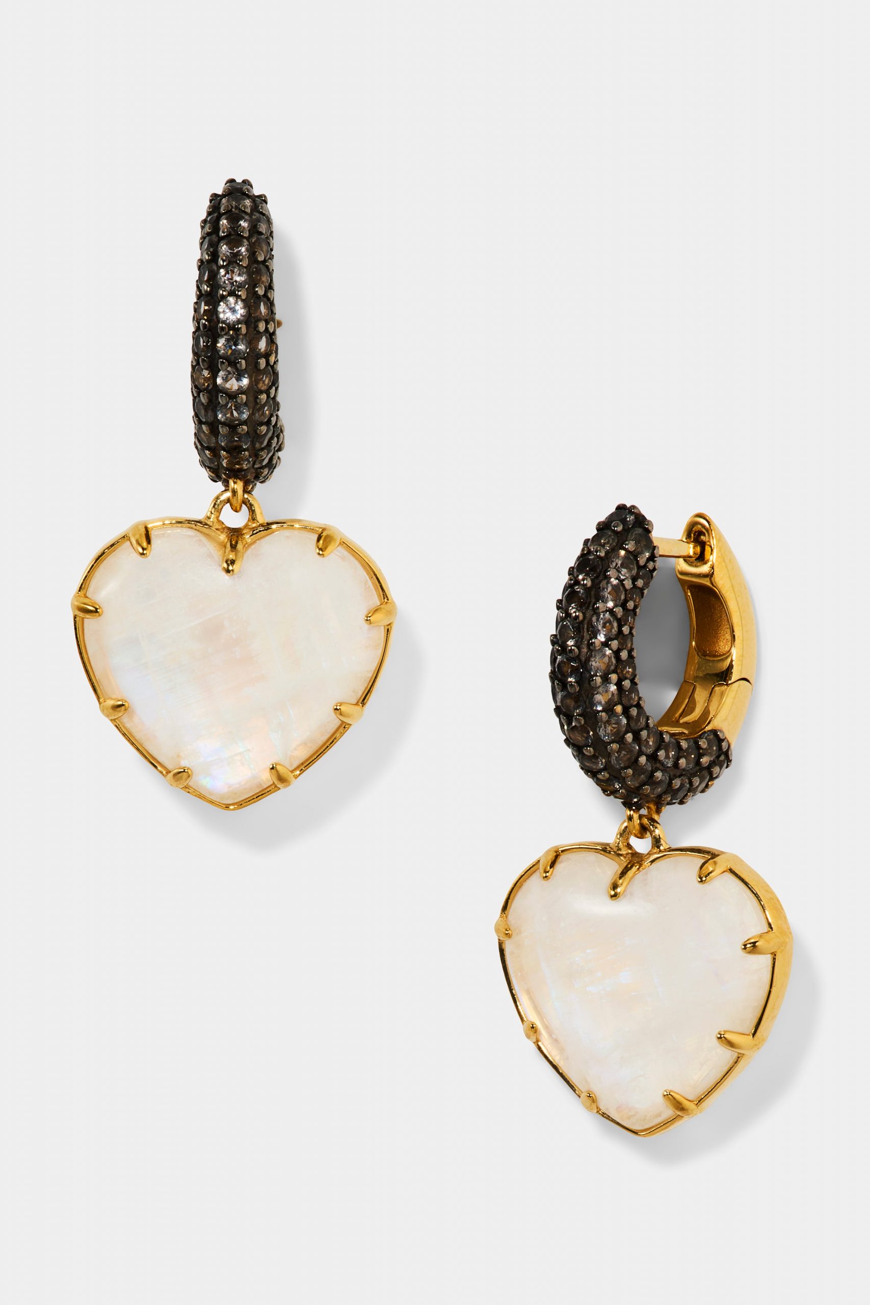 Nadri AU NATUREL HEART DROP EARRINGS