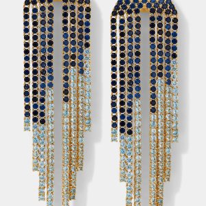 Nadri STARLET BLUE CASCADE CZ EARRINGS