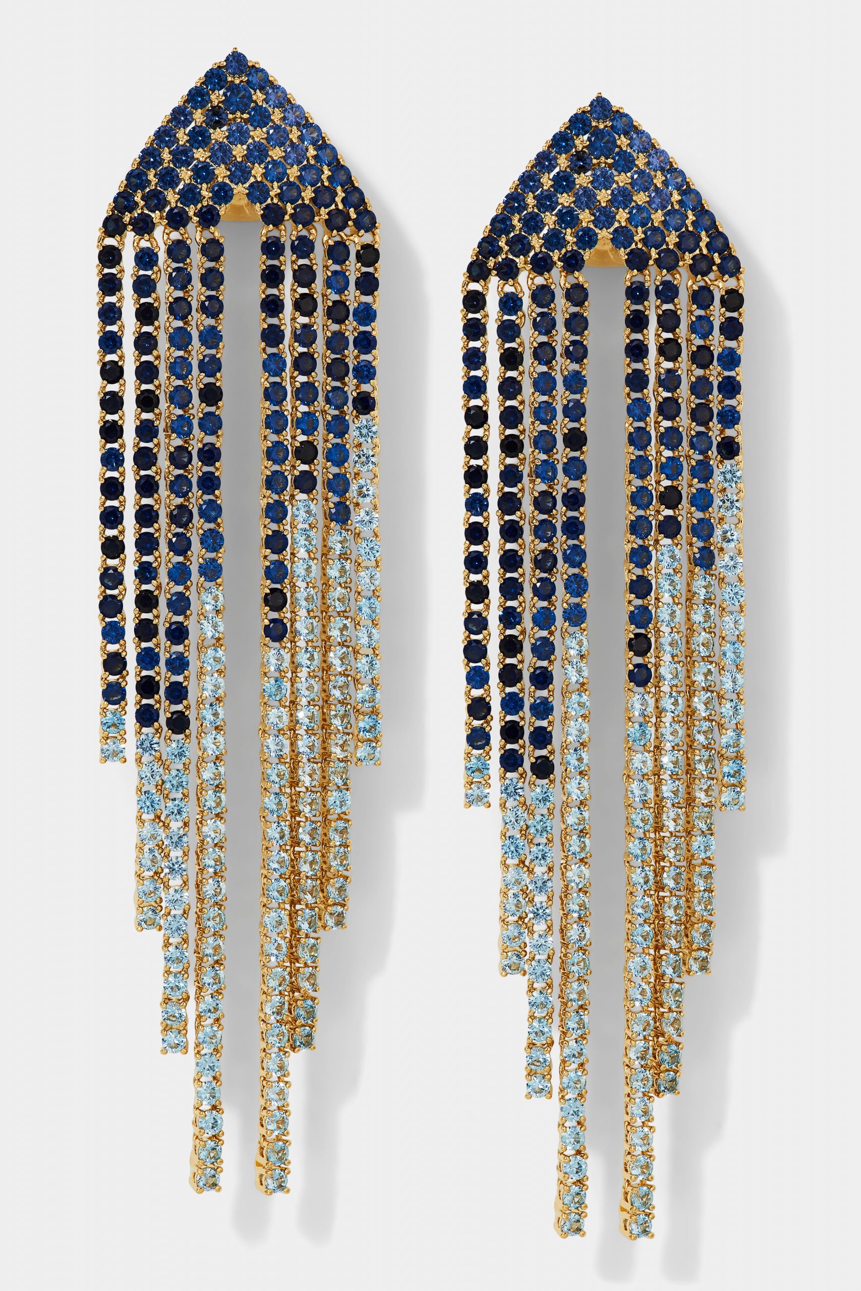 Nadri STARLET BLUE CASCADE CZ EARRINGS