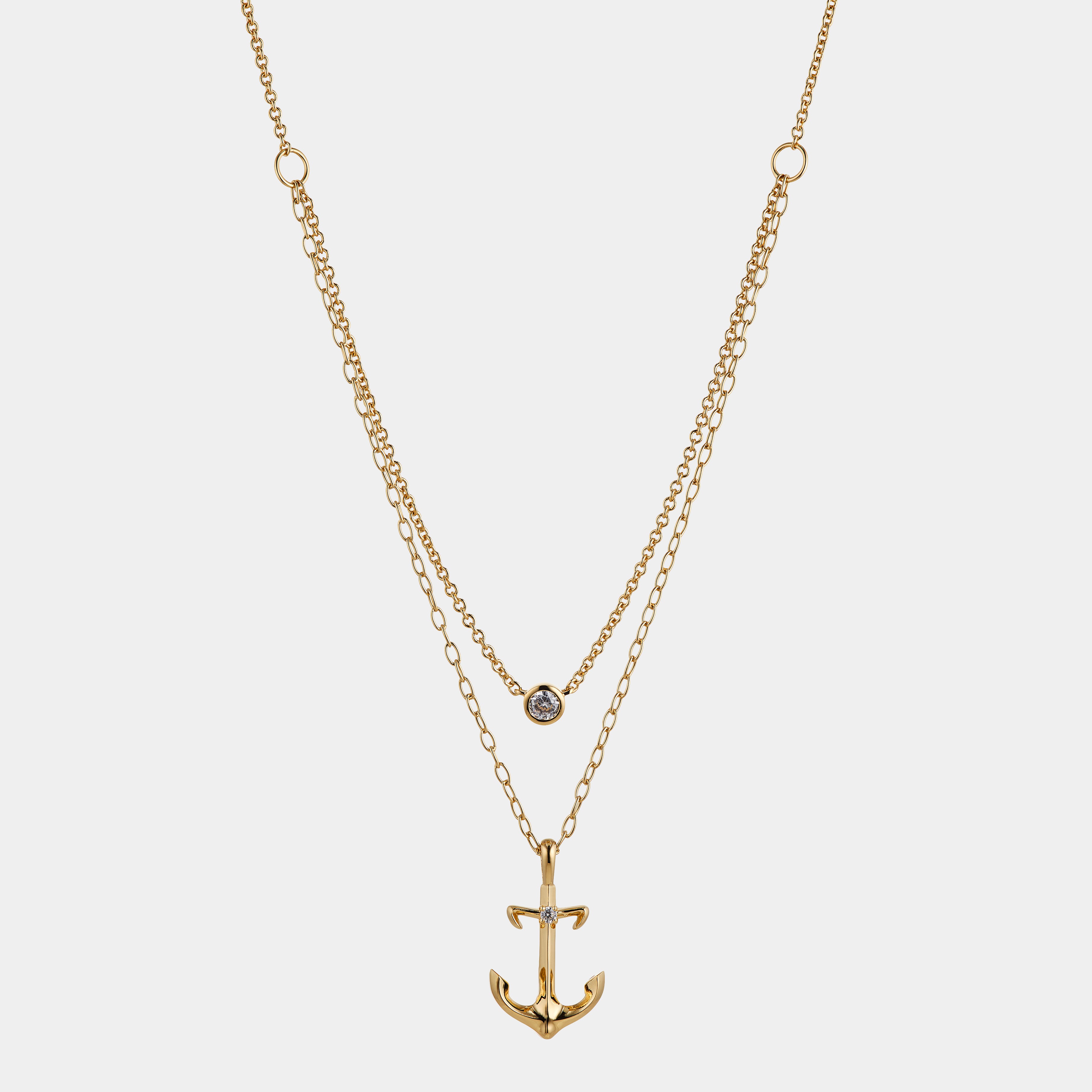 Nadri AJOA VACAY ANCHOR LAYER NECKLACE