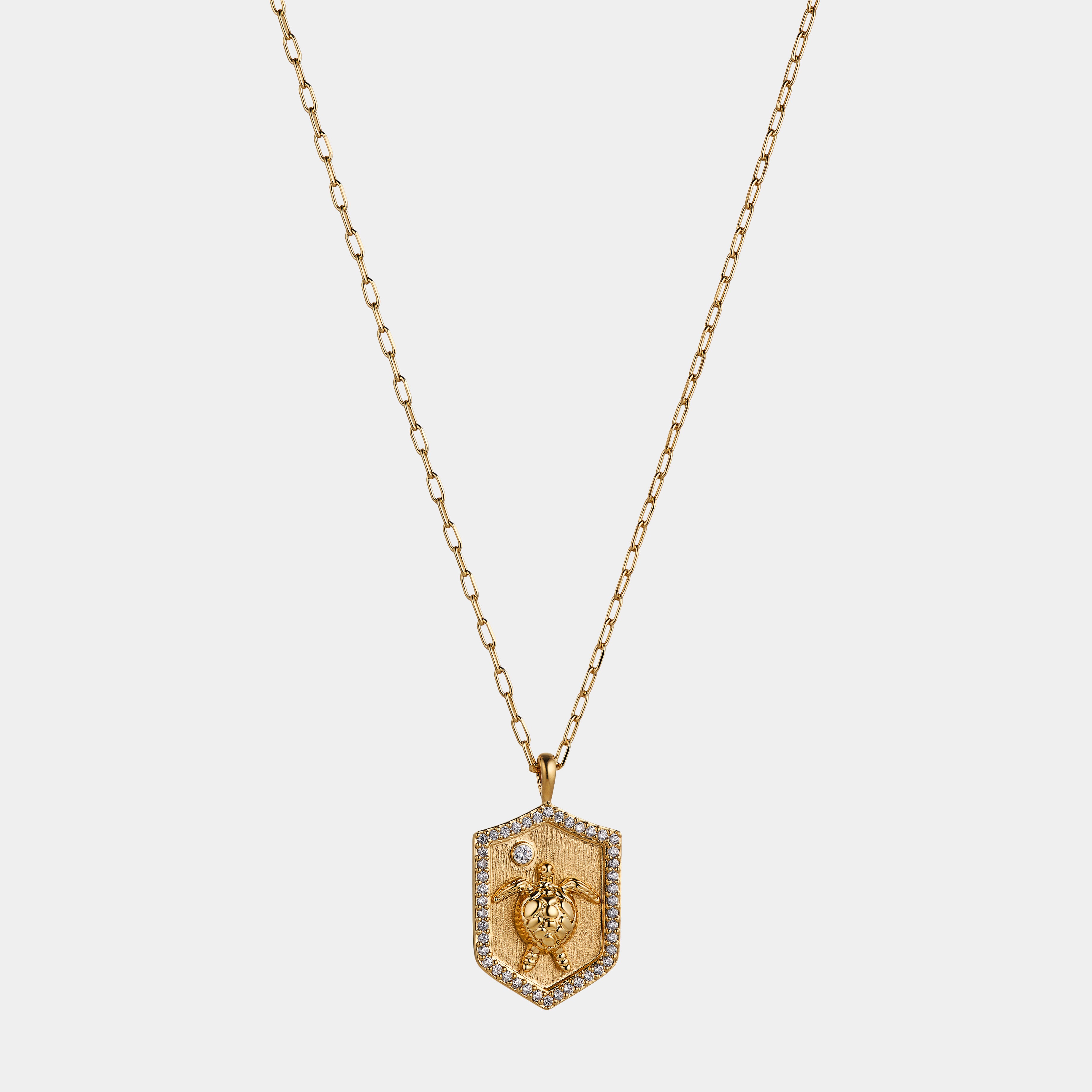 Nadri AJOA VACAY TURTLE PENDANT NECKLACE