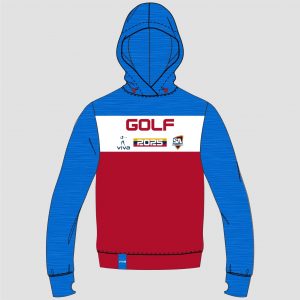 Viva10 SSSA GOLF EVENT HOODIE -2 SKY RED WH