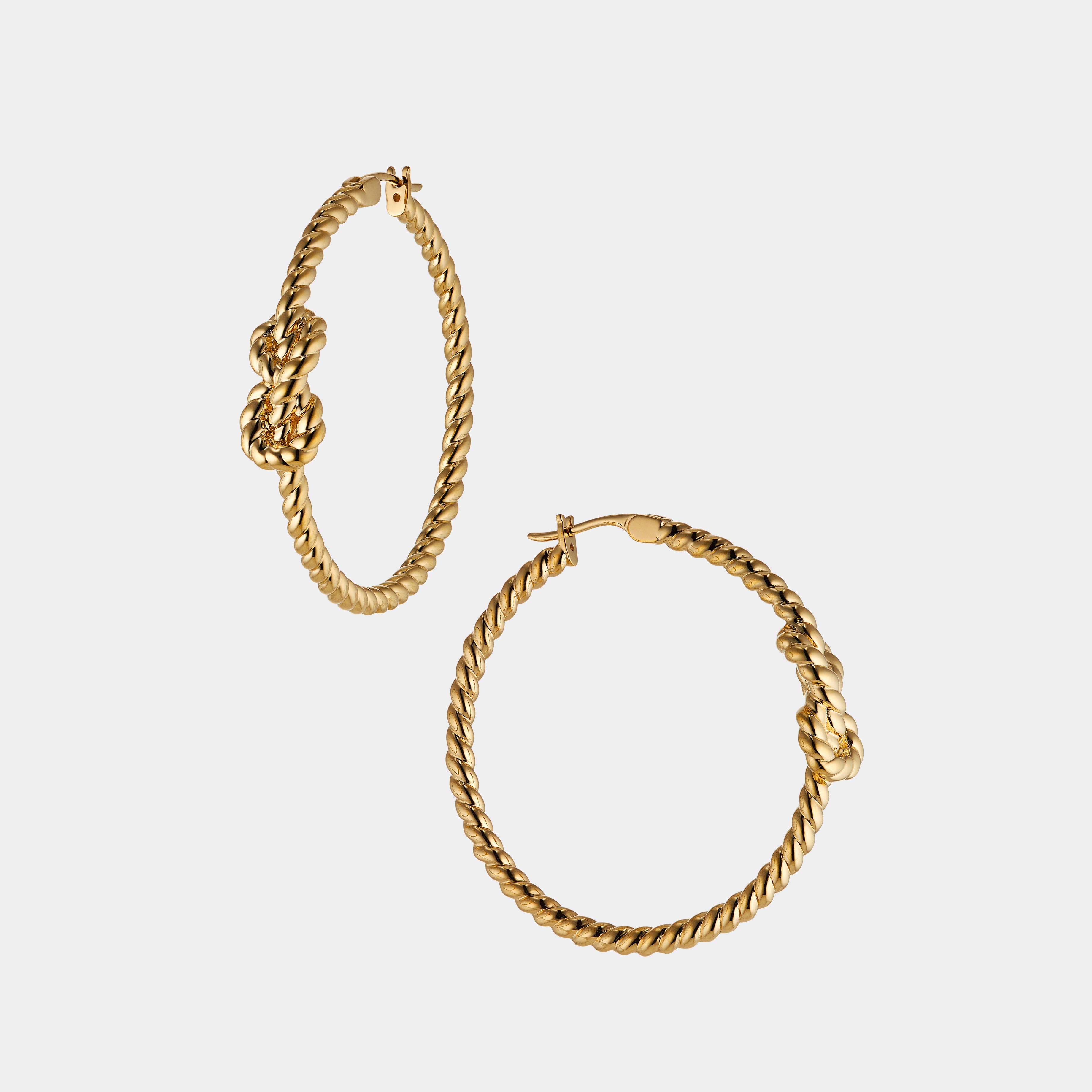 Nadri AJOA VACAY ROPE HOOP EARRINGS
