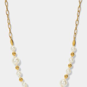 Nadri AJOA OCEAN BUBBLE PEARL FRONTAL NECKLACE