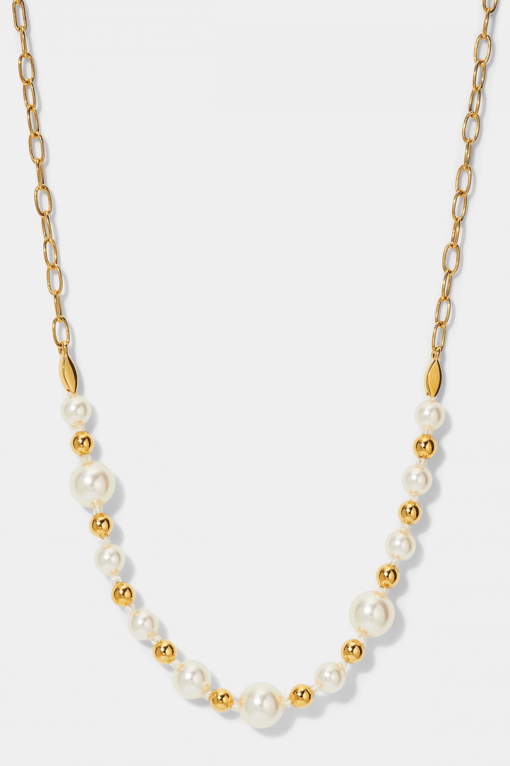 Nadri AJOA OCEAN BUBBLE PEARL FRONTAL NECKLACE