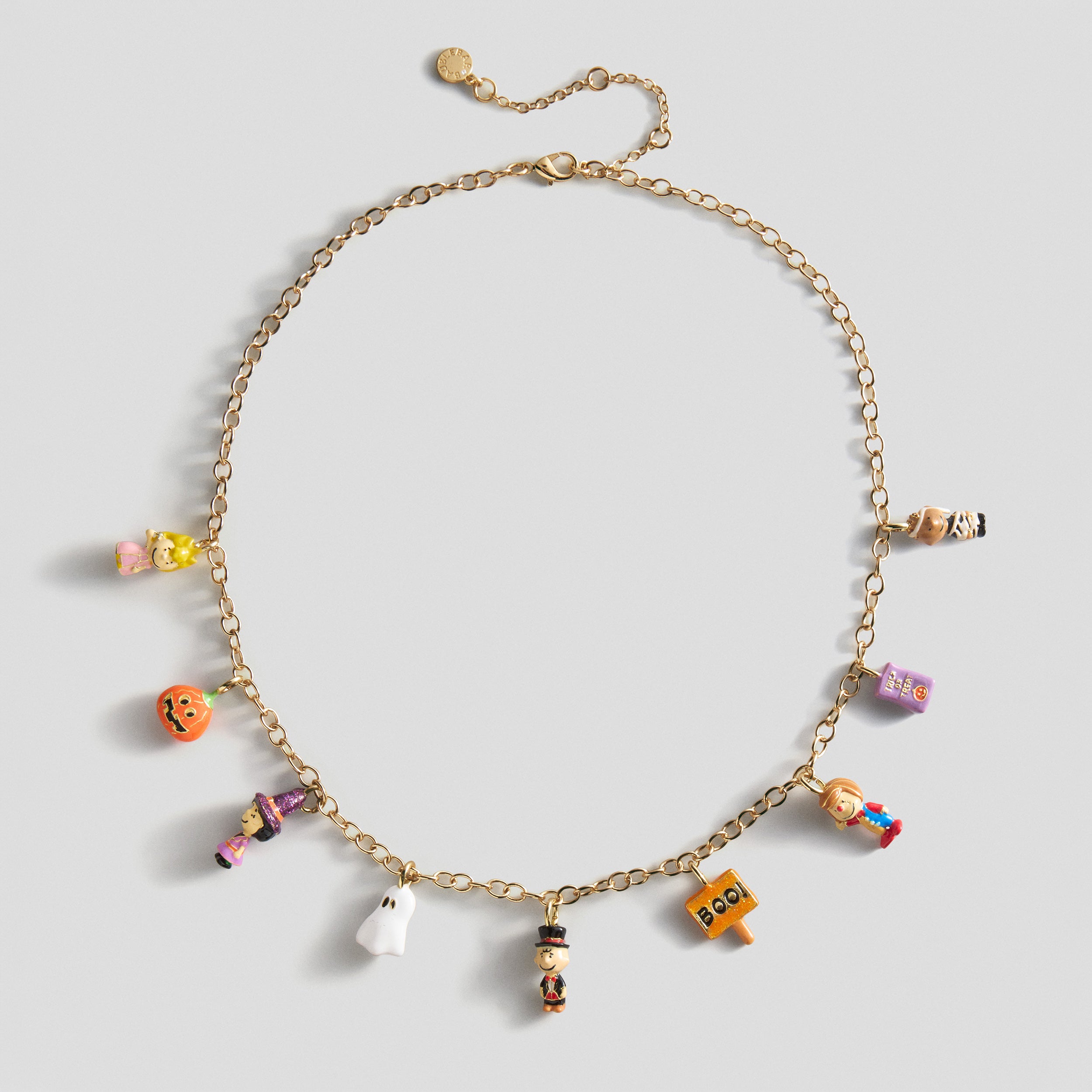 BaubleBar Peanuts Halloween Character Charm Necklace