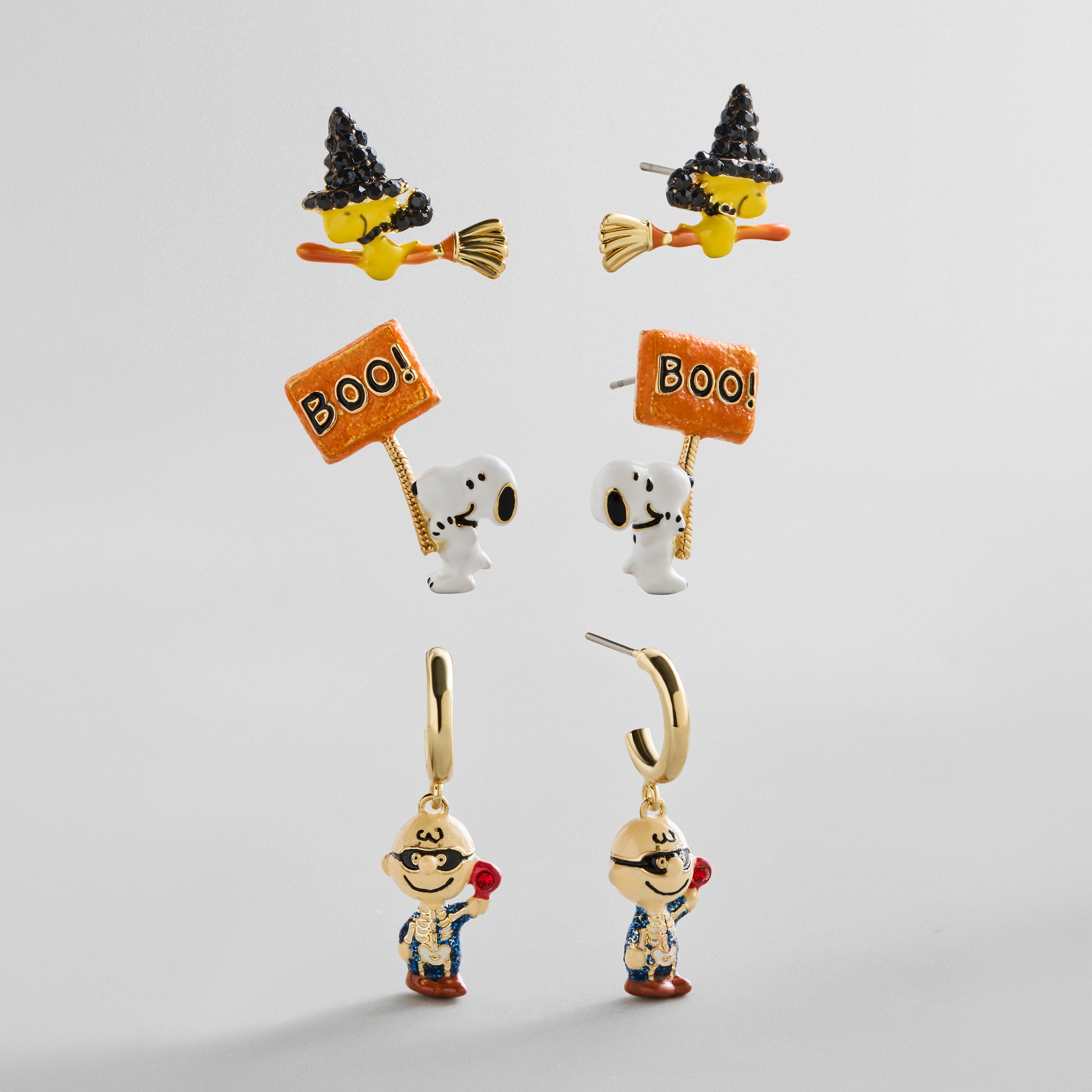 BaubleBar Peanuts Halloween Earring Set