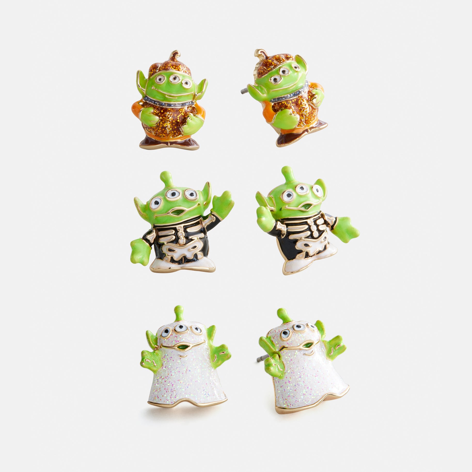 BaubleBar Disney Pixar Toy Story Alien Halloween Earring Set