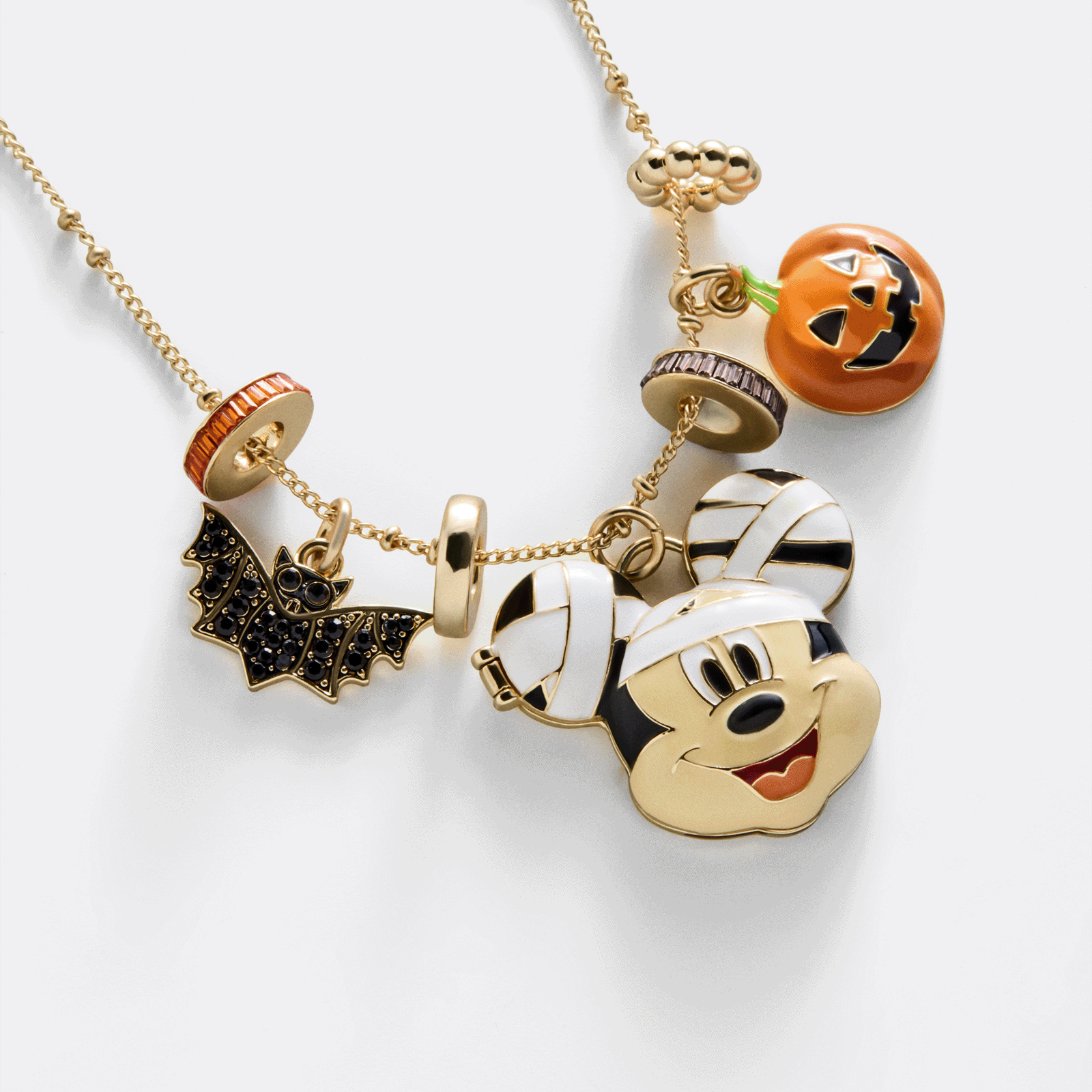 BaubleBar Disney Mickey Mouse Mummy Halloween Charm Necklace