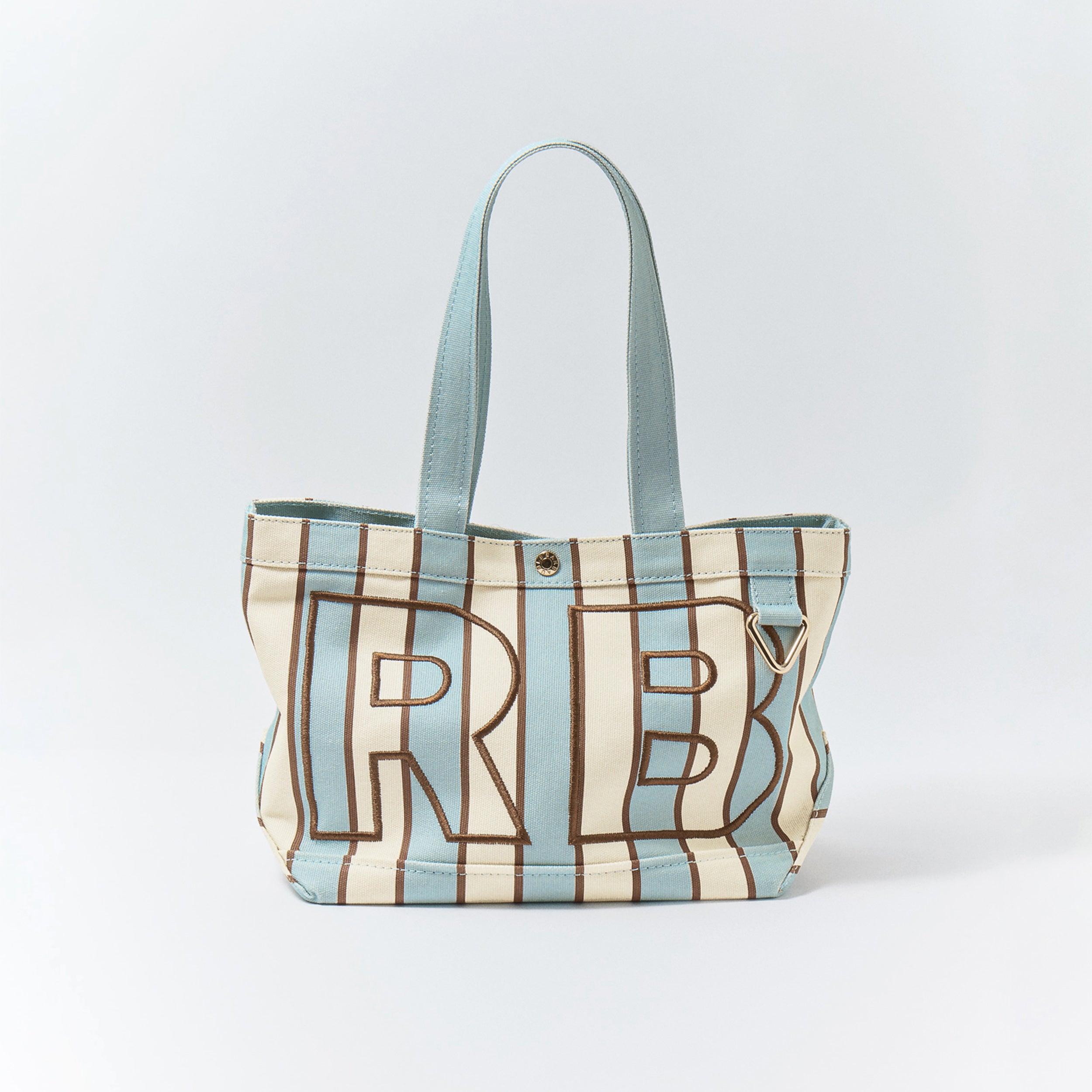 BaubleBar Striped Custom Alpha Tote - Driftwood
