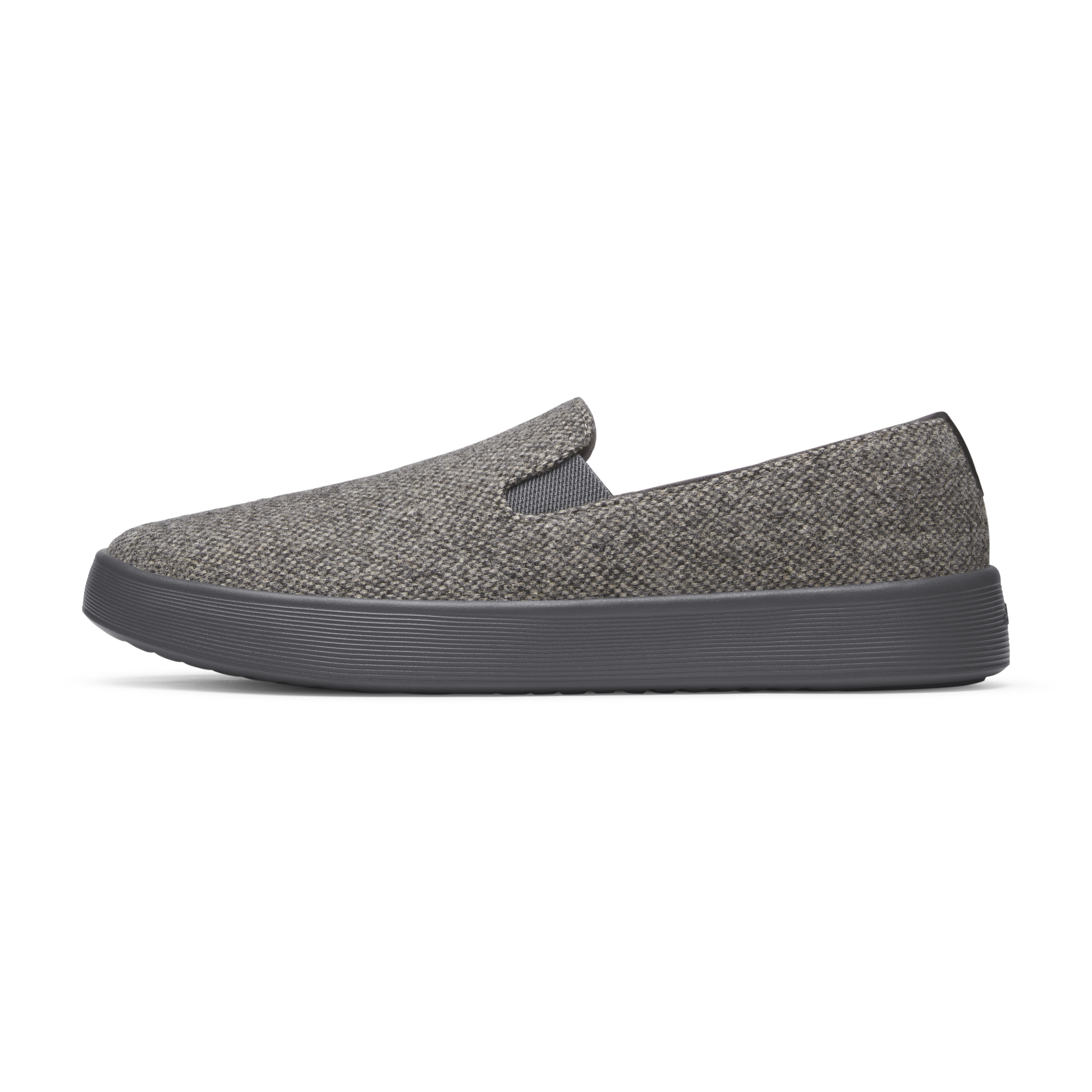 Allbirds Men's Cruiser Slip On Tweed - Dark Grey (Stormy Grey Sole)