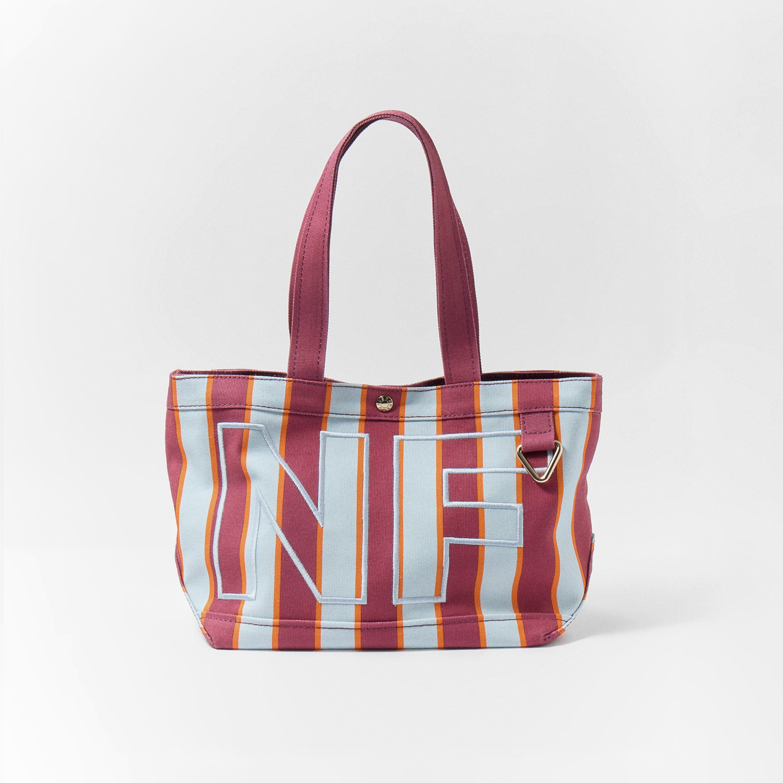 BaubleBar Striped Custom Alpha Tote - Punch