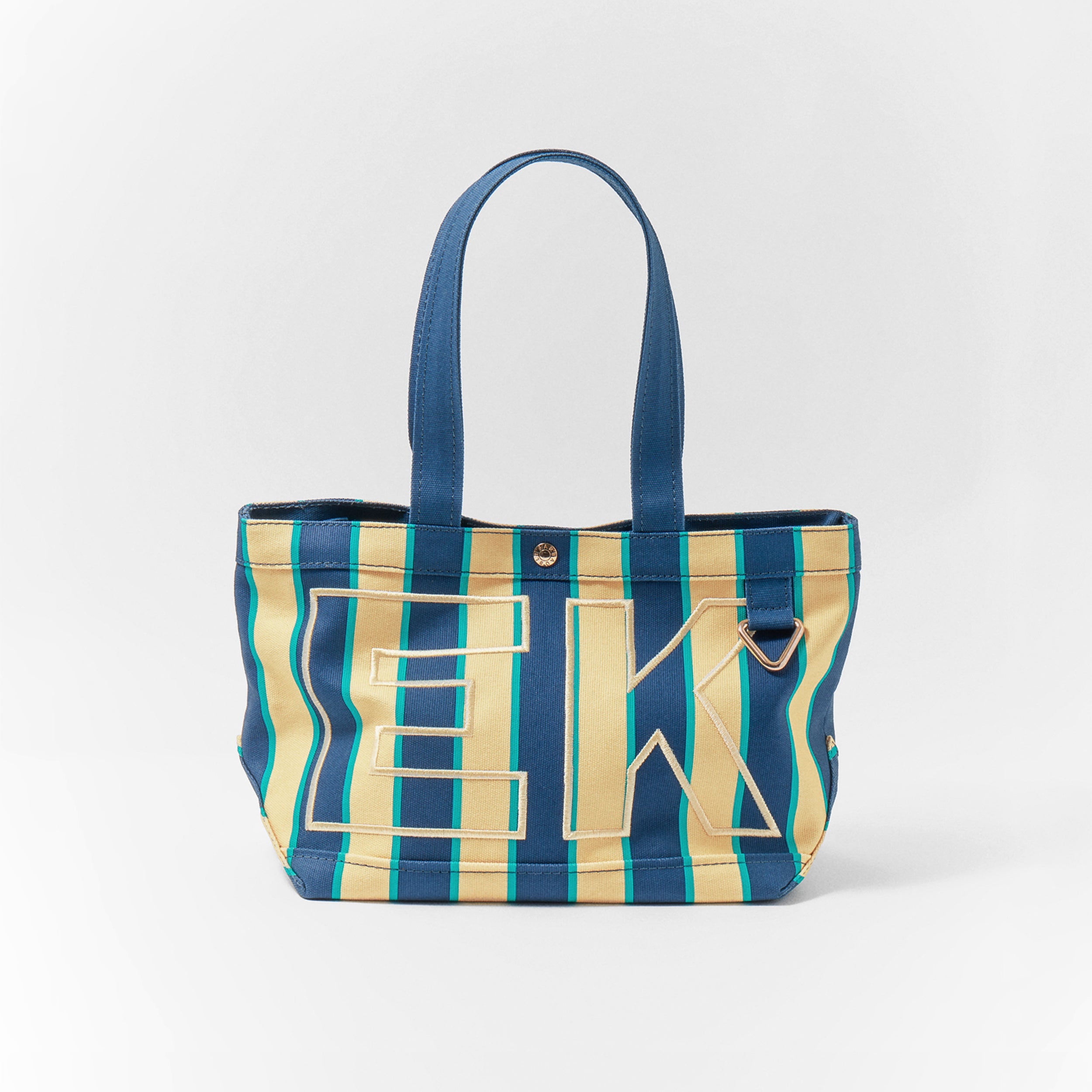BaubleBar Striped Custom Alpha Tote - Juniper