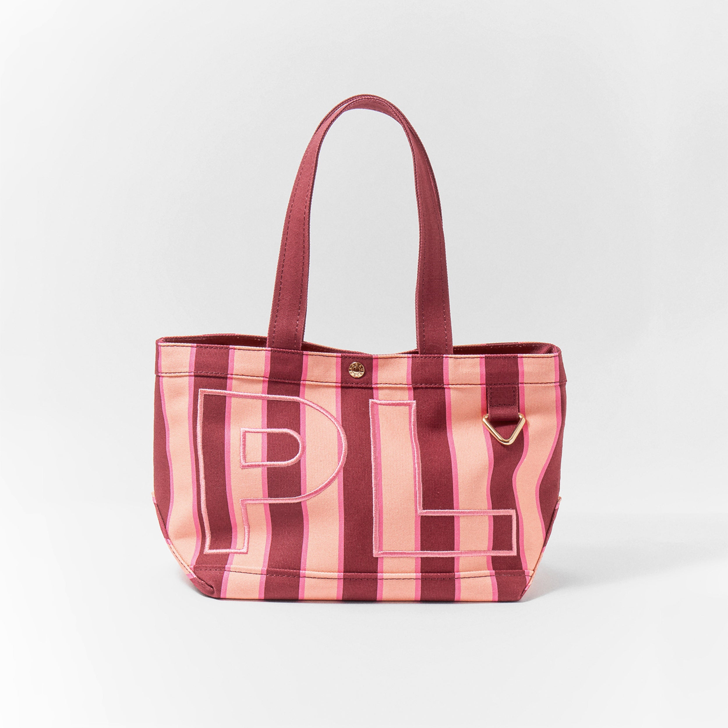 BaubleBar Striped Custom Alpha Tote - Currant