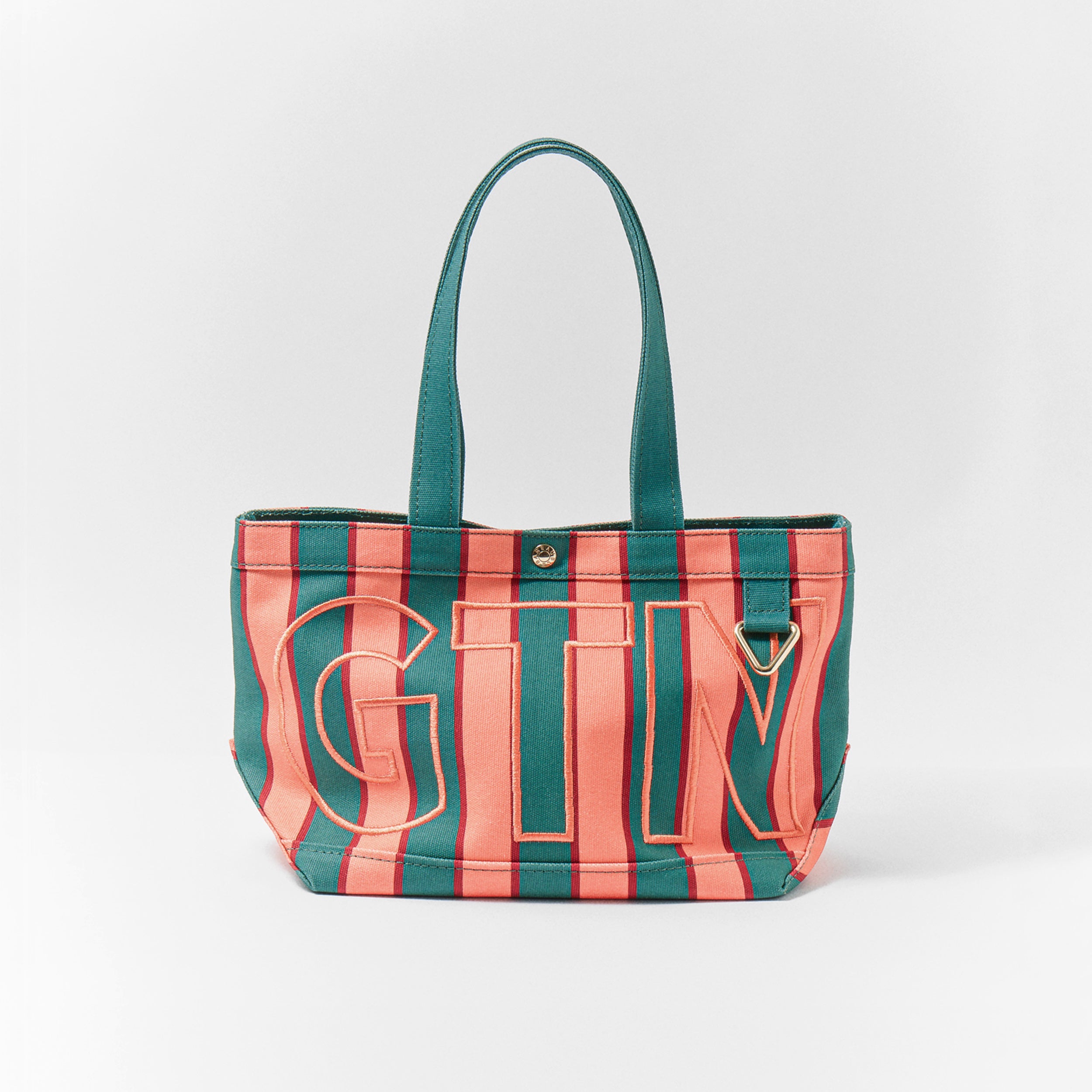 BaubleBar Striped Custom Alpha Tote - Persimmon