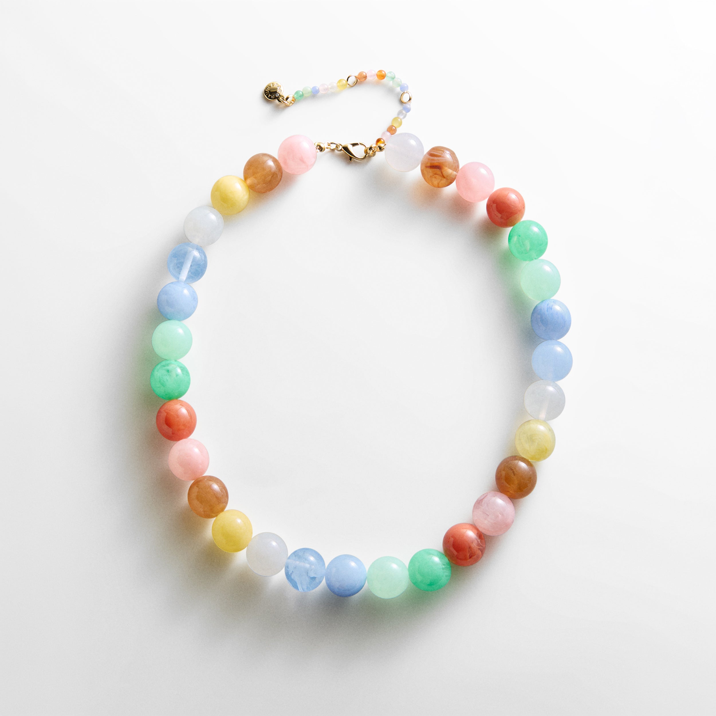 BaubleBar Mini Jane Beaded Necklace - Pastel Multi