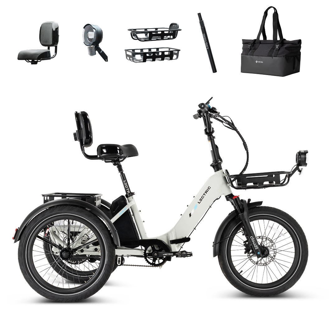 Lectric XP Trike2 750 Stratus White - Labor Day Bundle