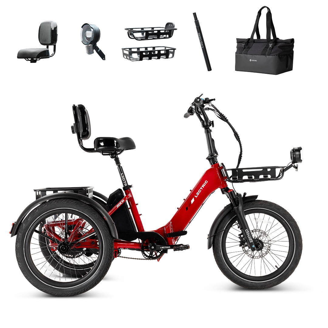 Lectric XP Trike2 750 Phoenix Red - Labor Day Bundle