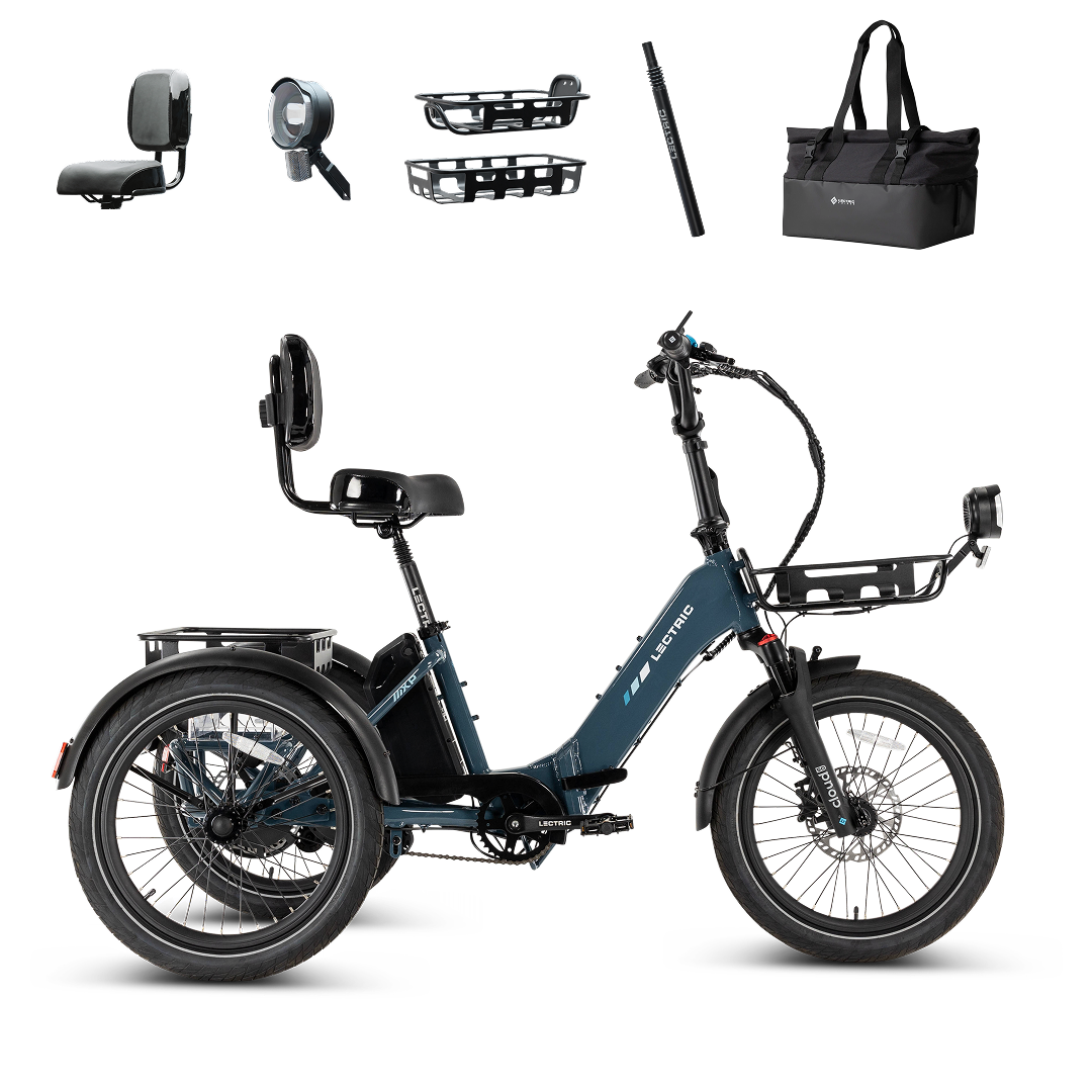 Lectric XP Trike2 750 Dusk Blue - Labor Day Bundle