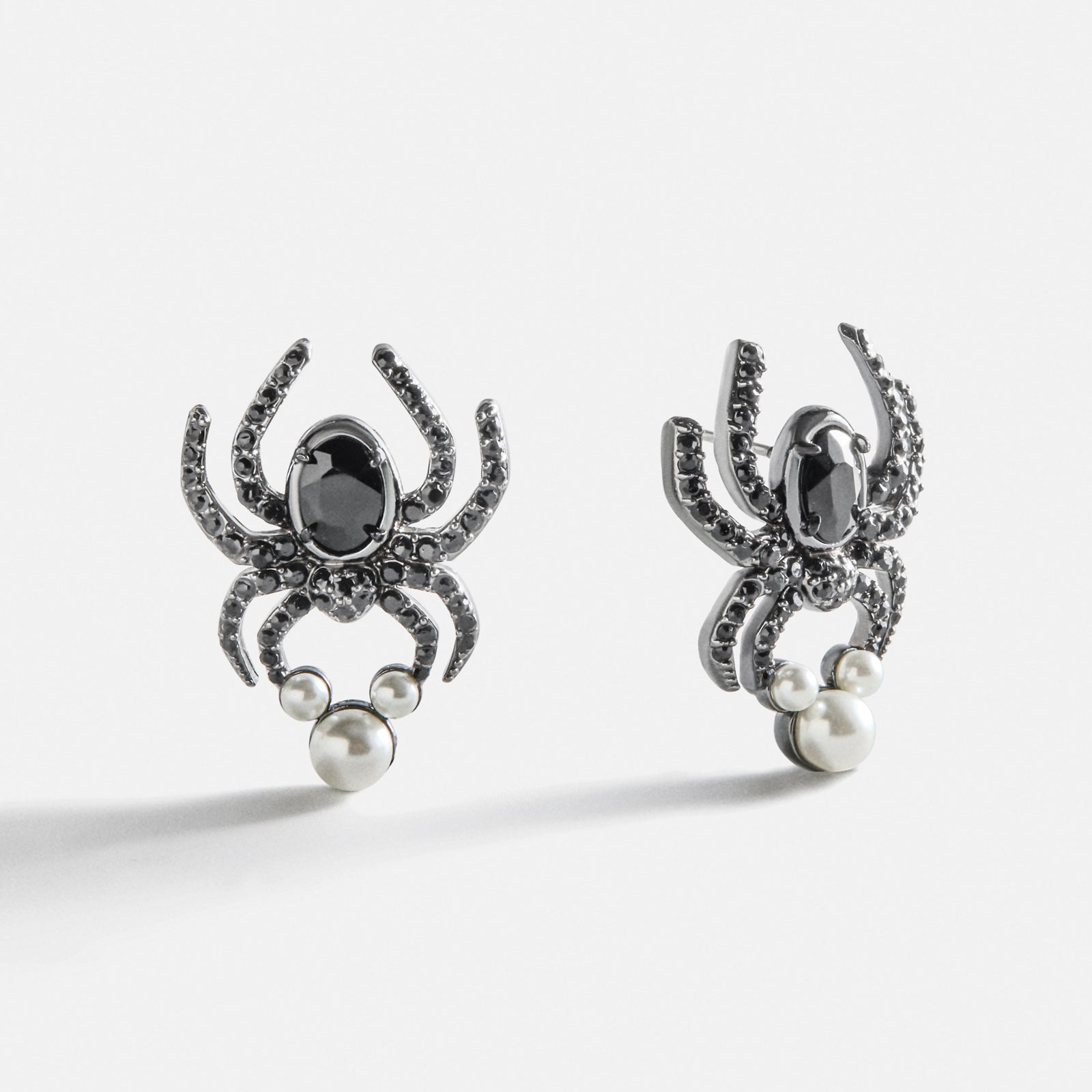 BaubleBar Disney Mickey Mouse Halloween Spider Statement Earrings