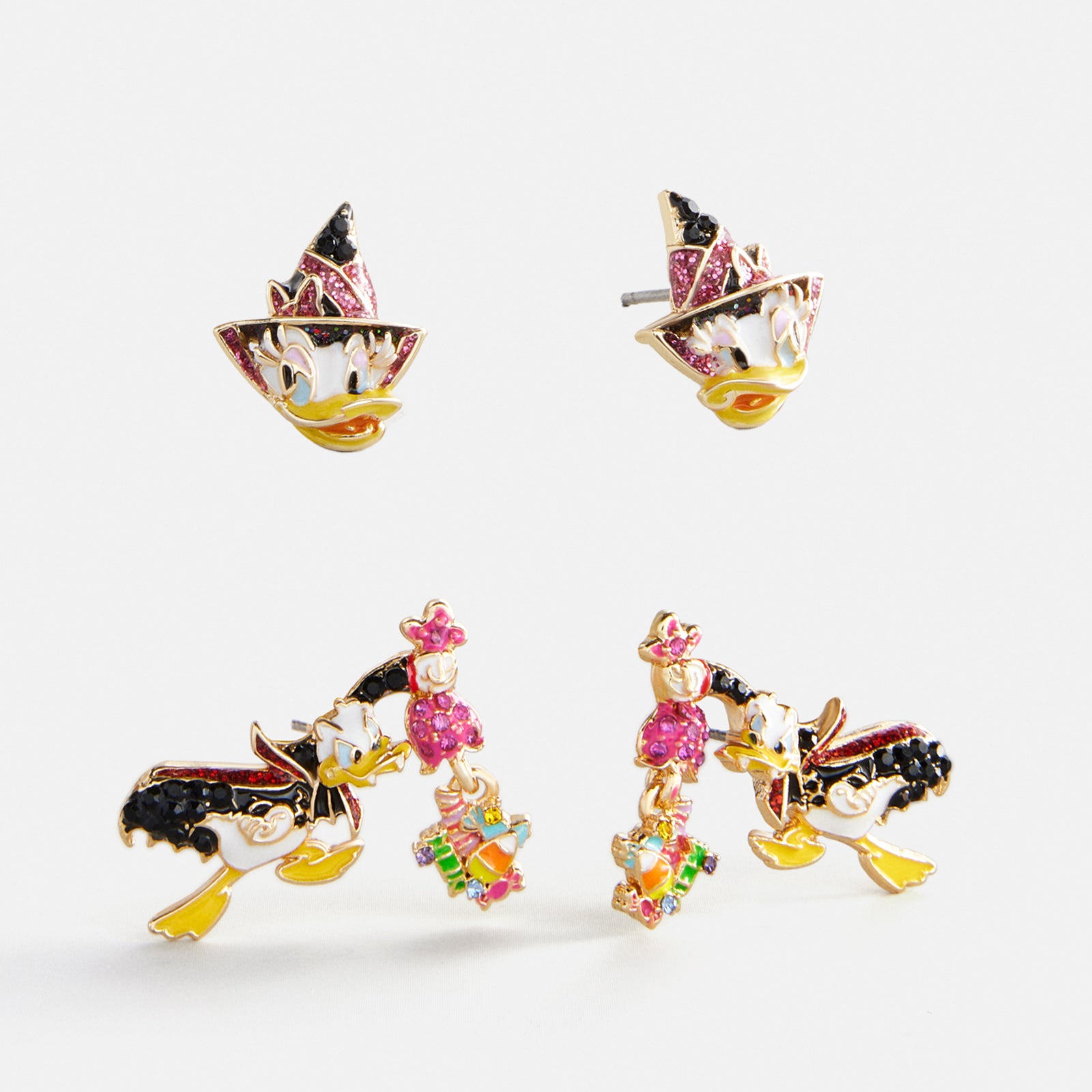 BaubleBar Disney Donald Duck & Daisy Duck Halloween Earring Set