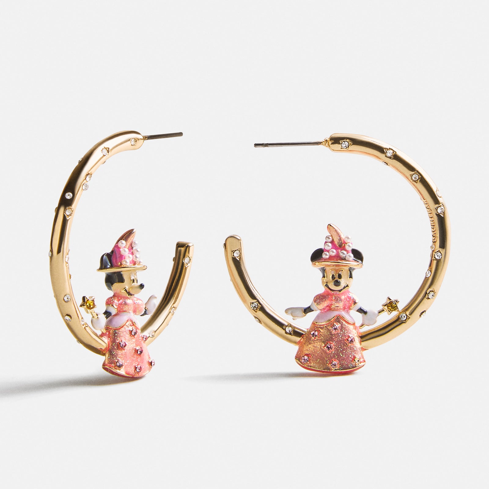 BaubleBar Disney Minnie Mouse Halloween Princess Hoop Earrings