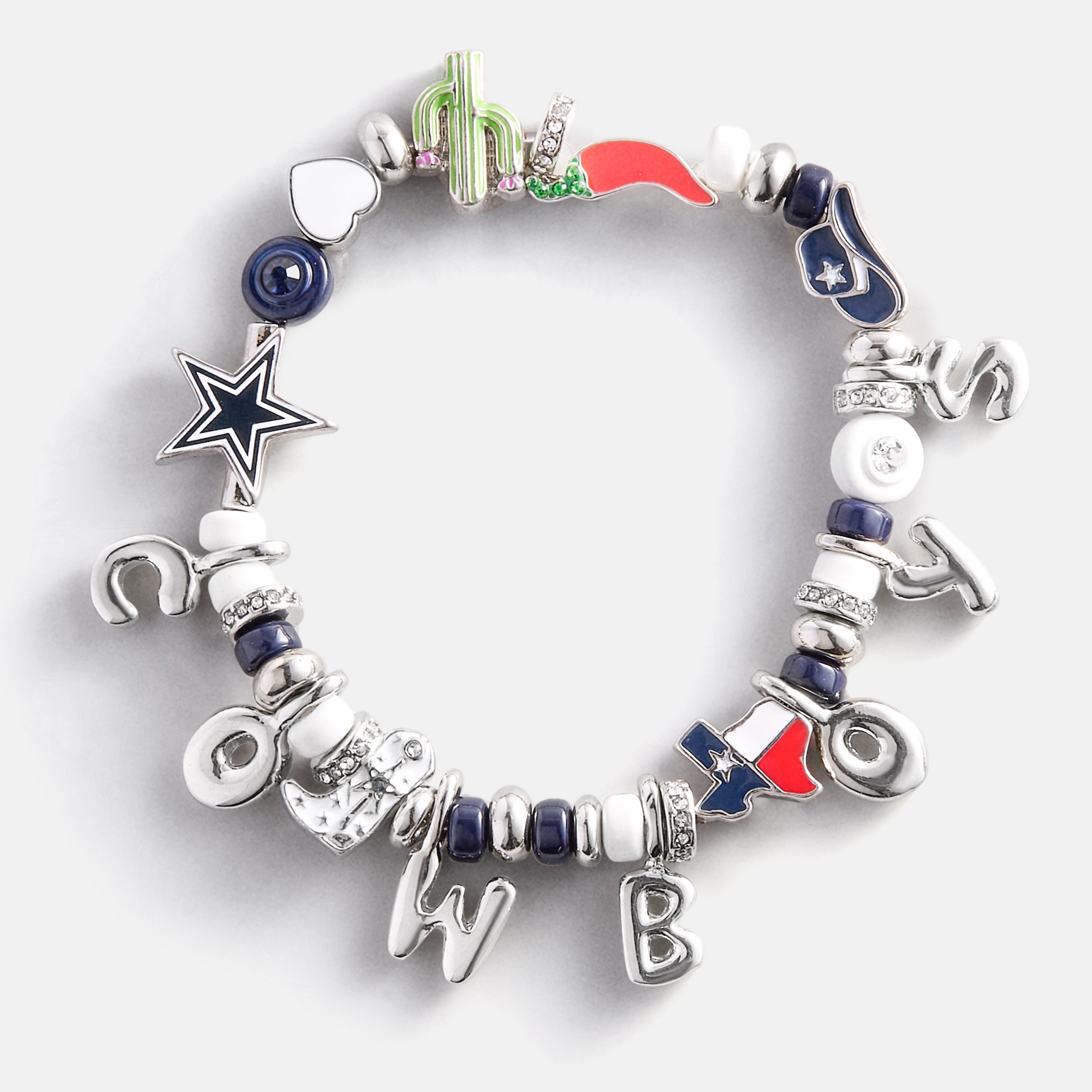 BaubleBar NFL Beaded Charm Bracelet - Dallas Cowboys