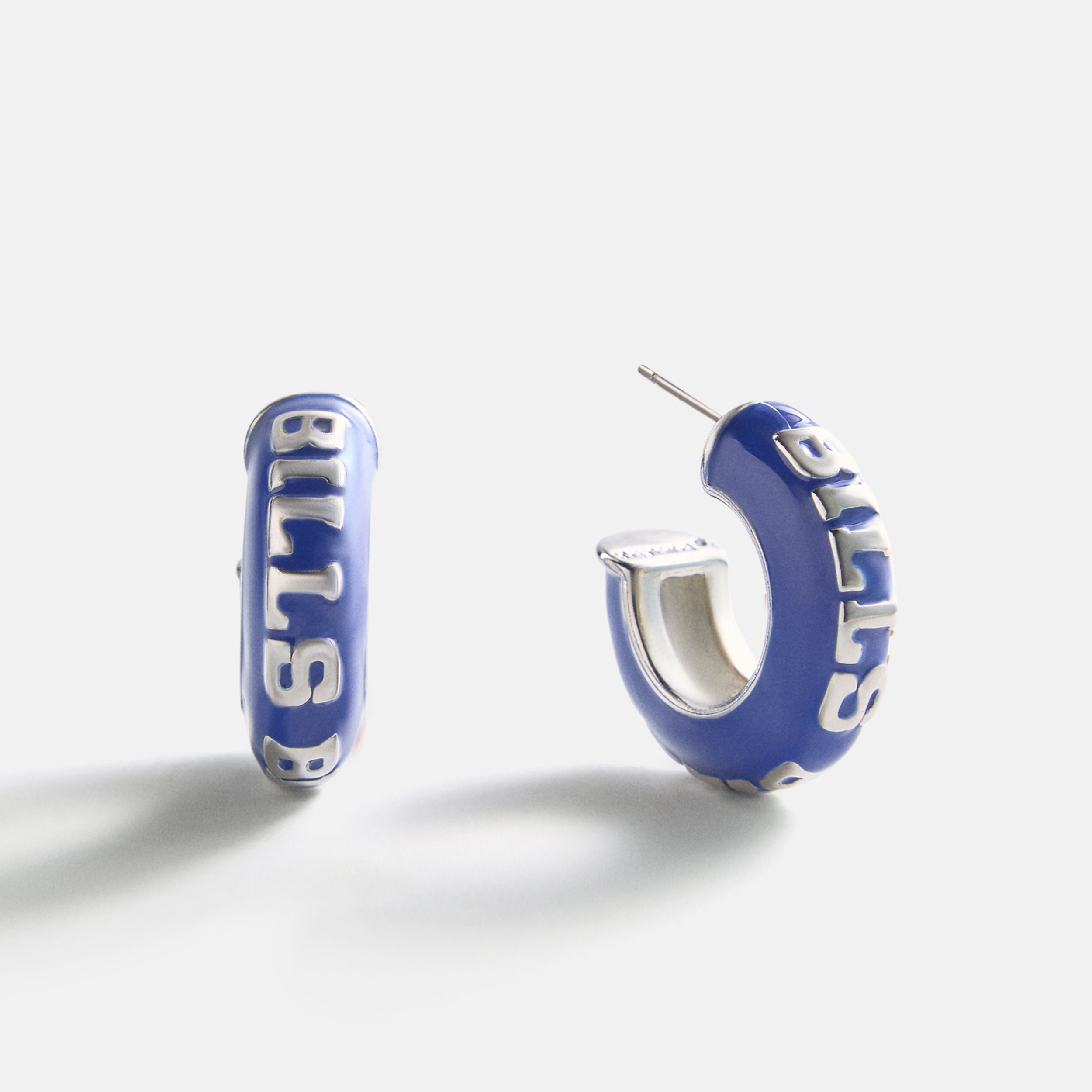 BaubleBar NFL Enamel Hoop Earrings - Buffalo Bills