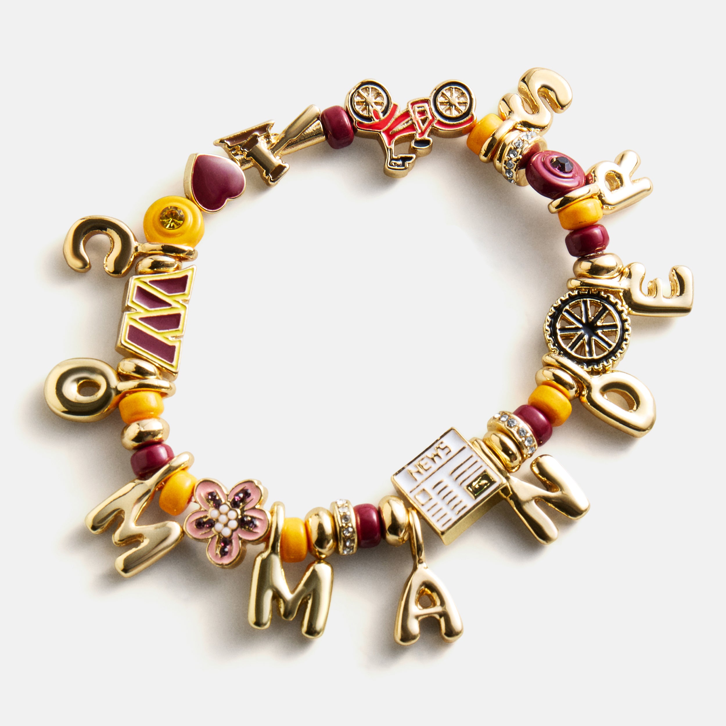 BaubleBar NFL Beaded Charm Bracelet - Washington Commanders