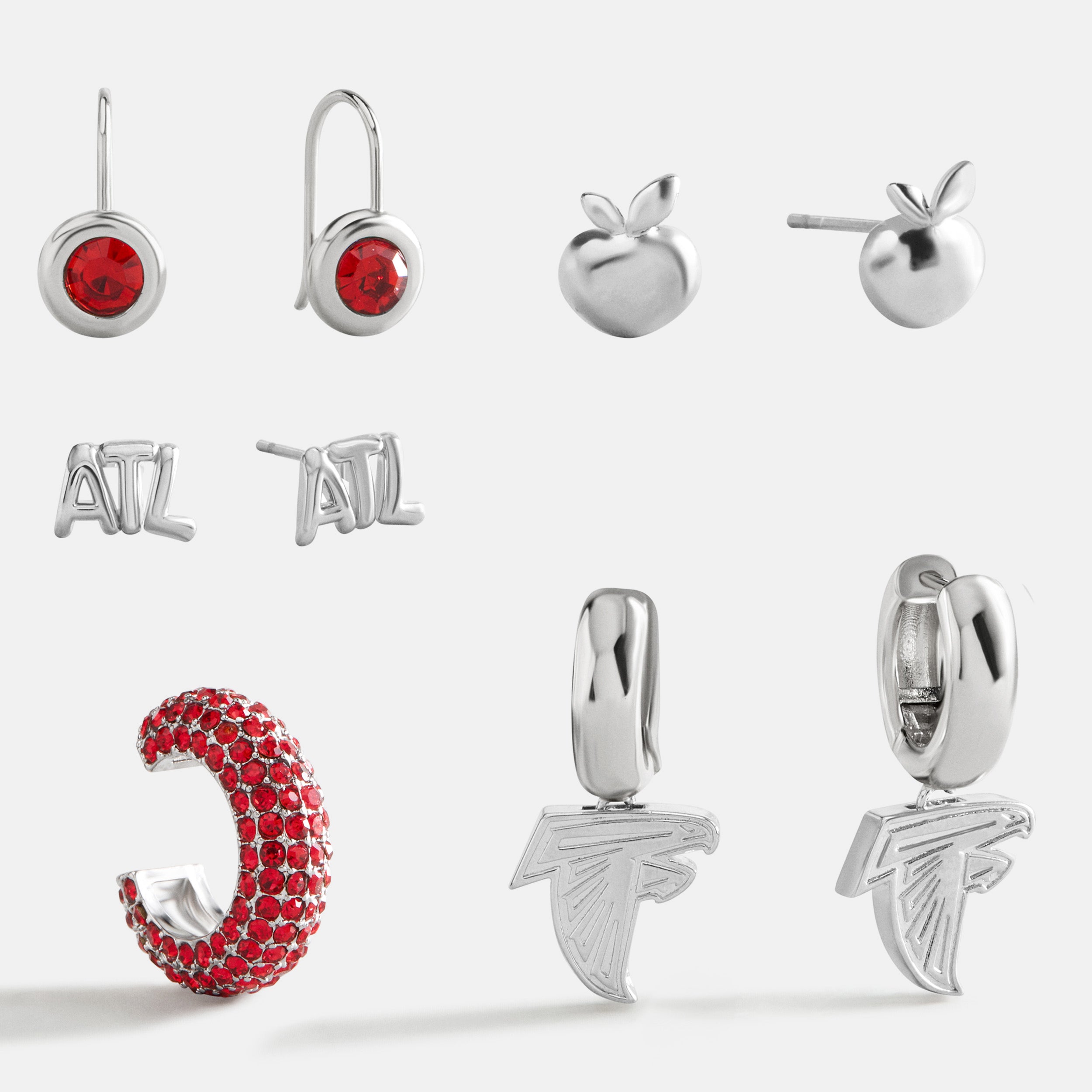 BaubleBar NFL Earring Stack Set - Atlanta Falcons
