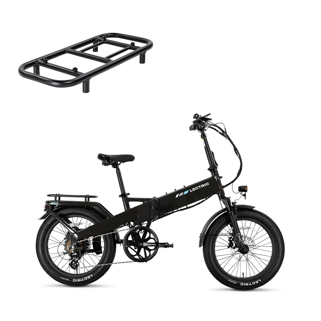Lectric XP4 Tempest Grey + FREE LevelUp Rack ($79 Value)