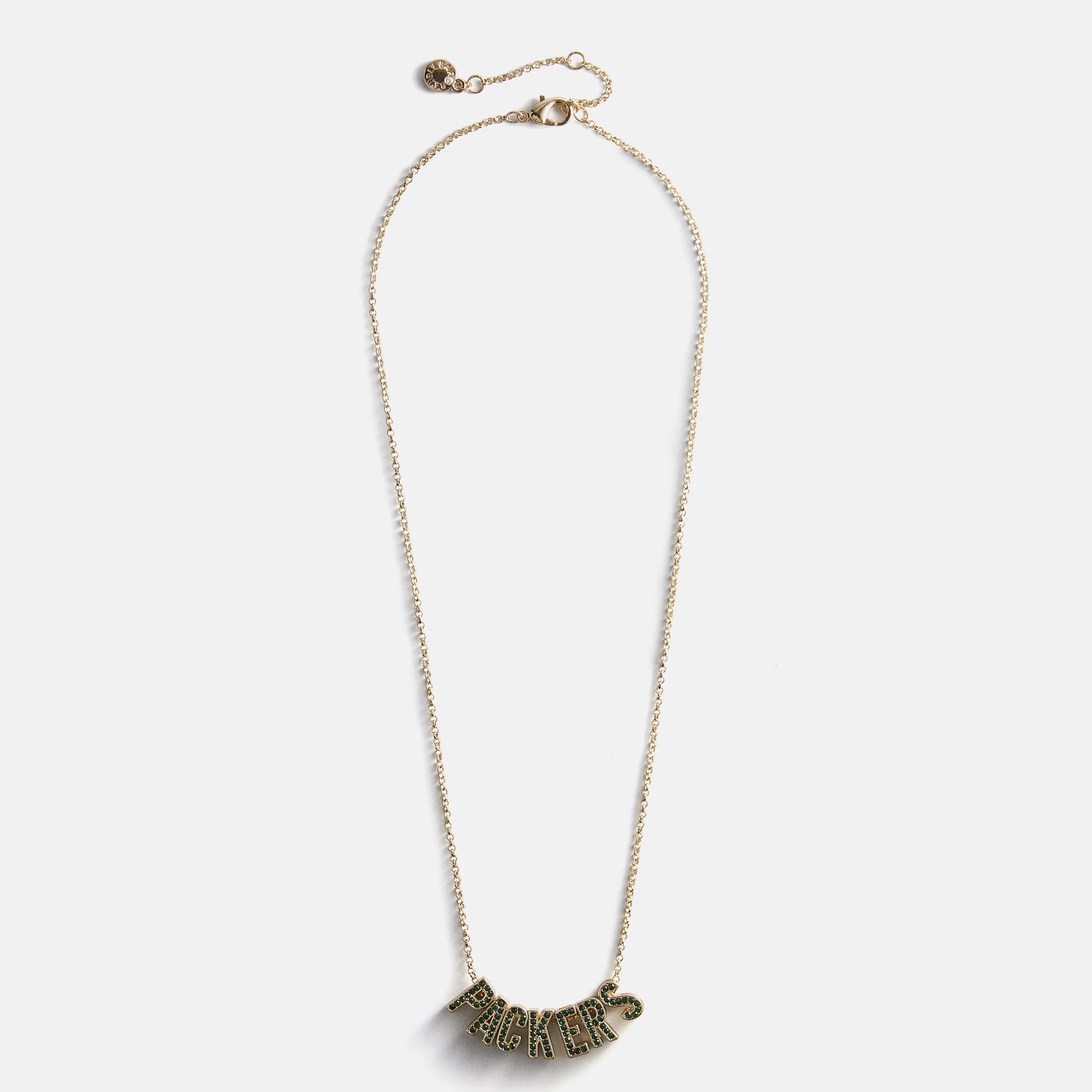 BaubleBar NFL Slogan Charm Necklace - Green Bay Packers