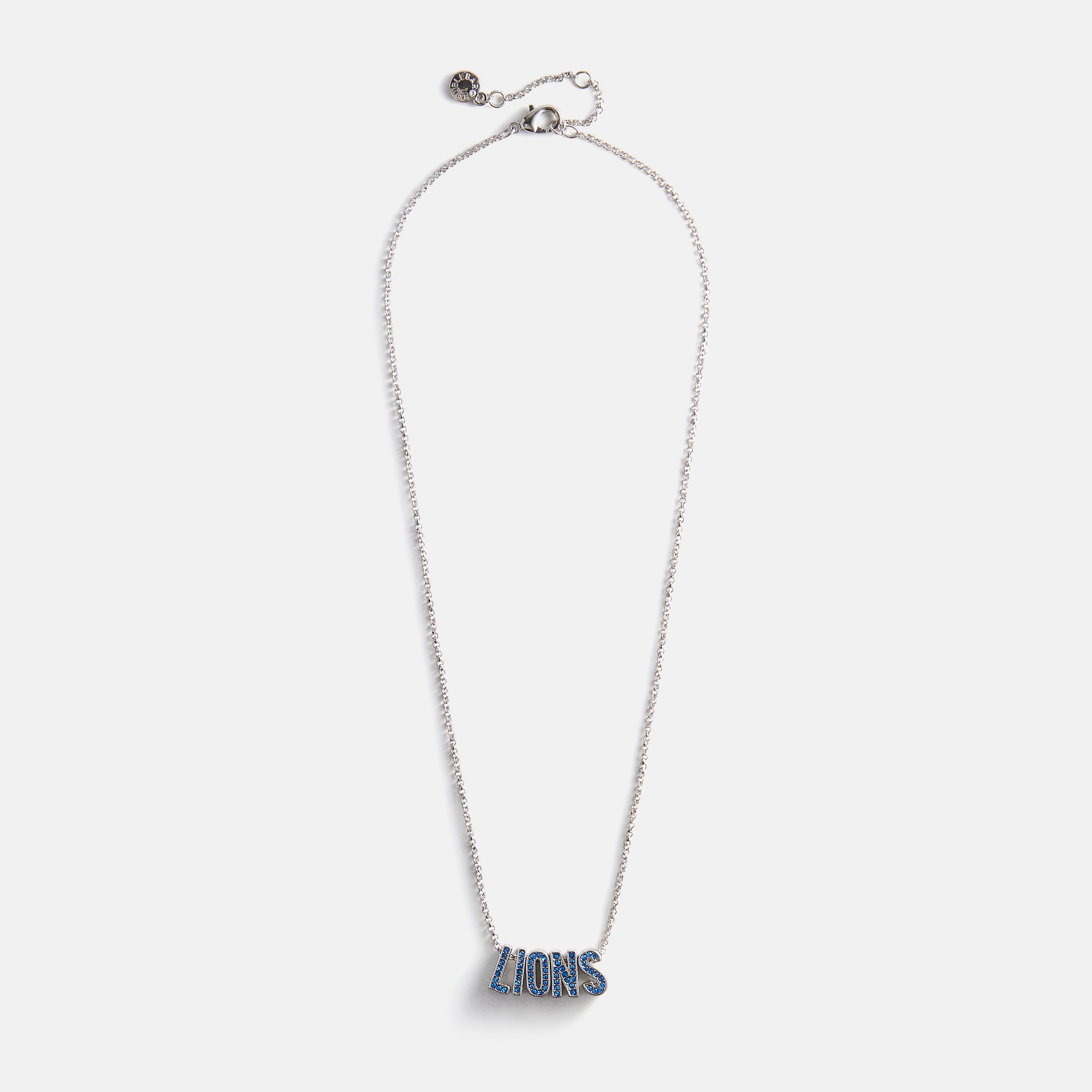 BaubleBar NFL Slogan Charm Necklace - Detroit Lions
