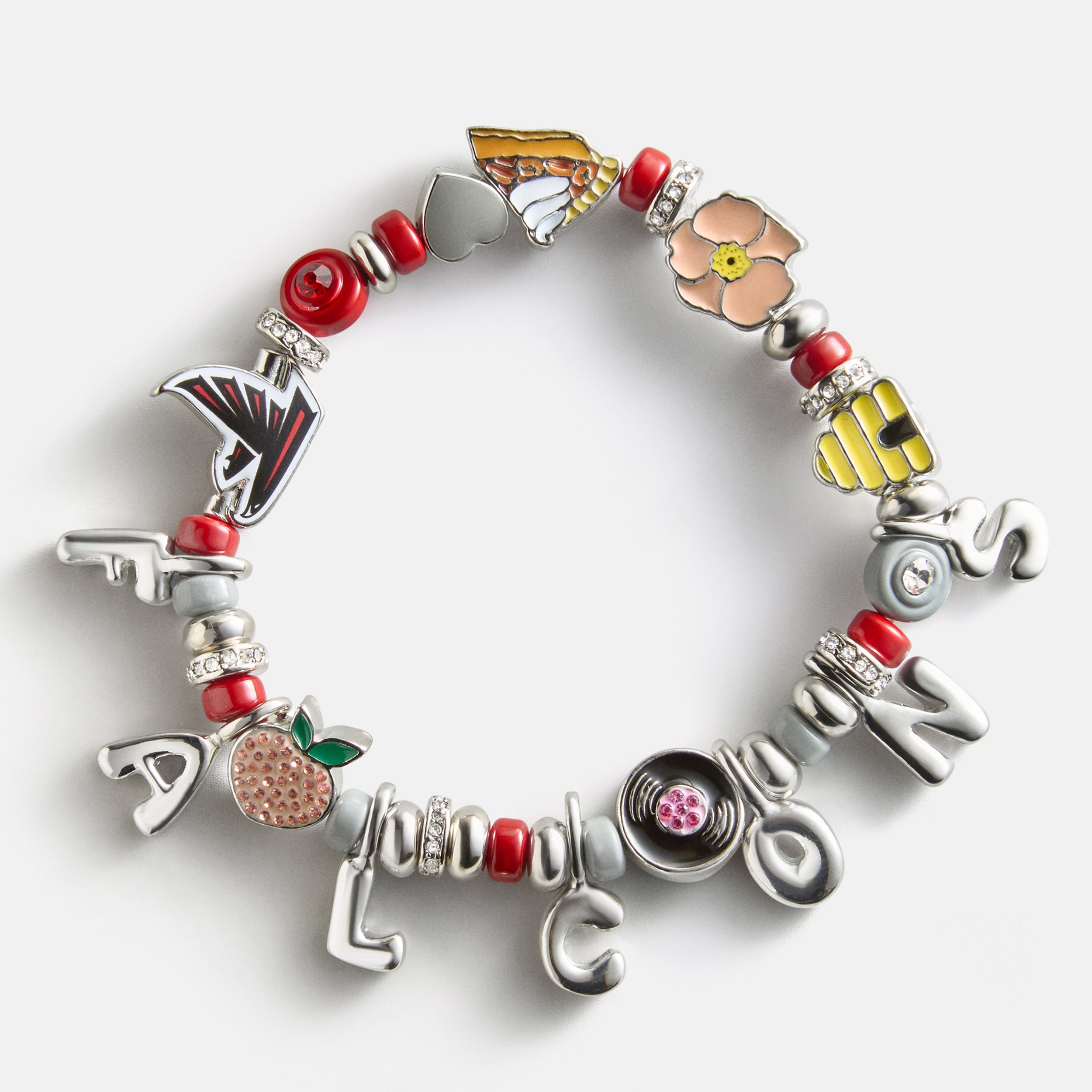 BaubleBar NFL Beaded Charm Bracelet - Atlanta Falcons