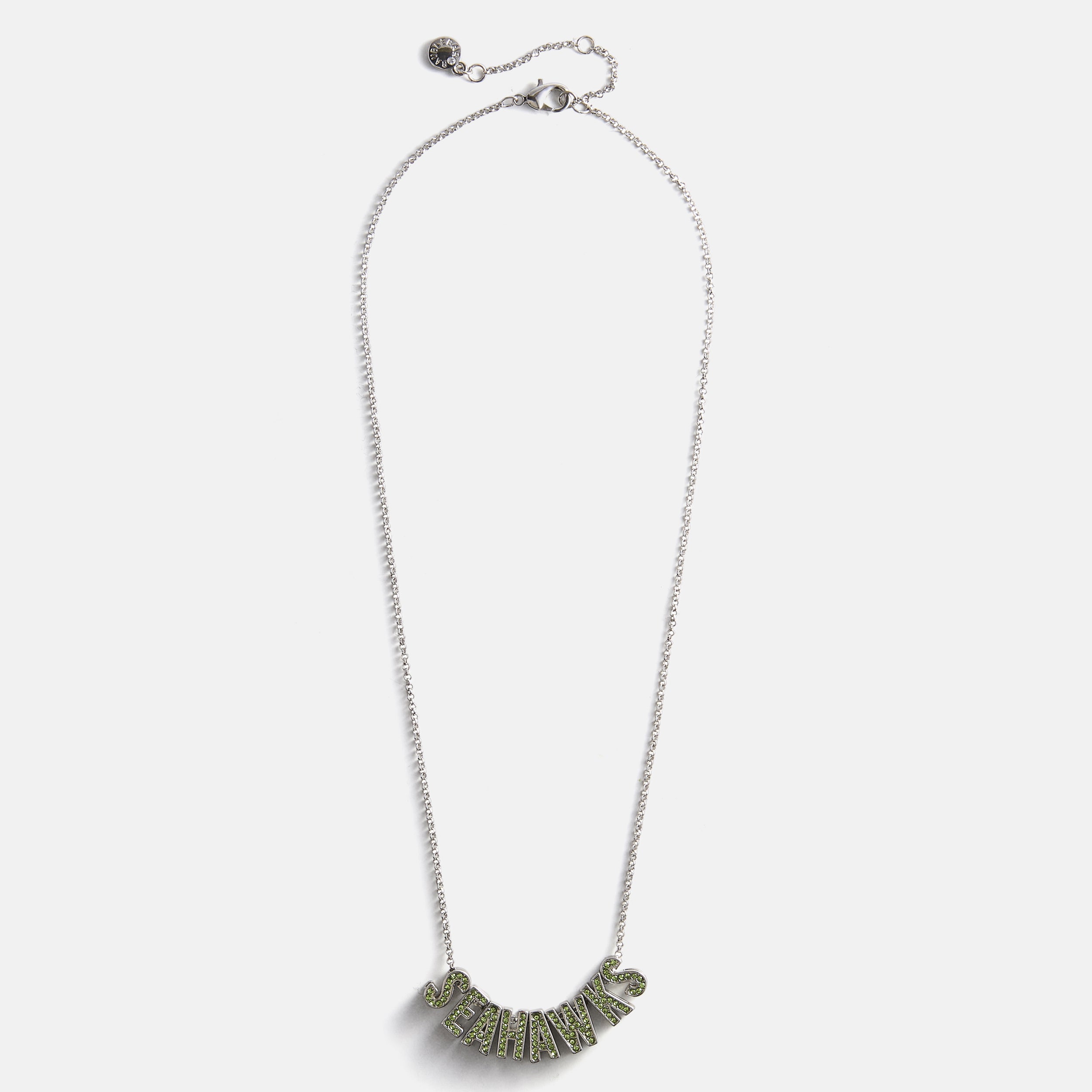 BaubleBar NFL Slogan Charm Necklace - Seattle Seahawks