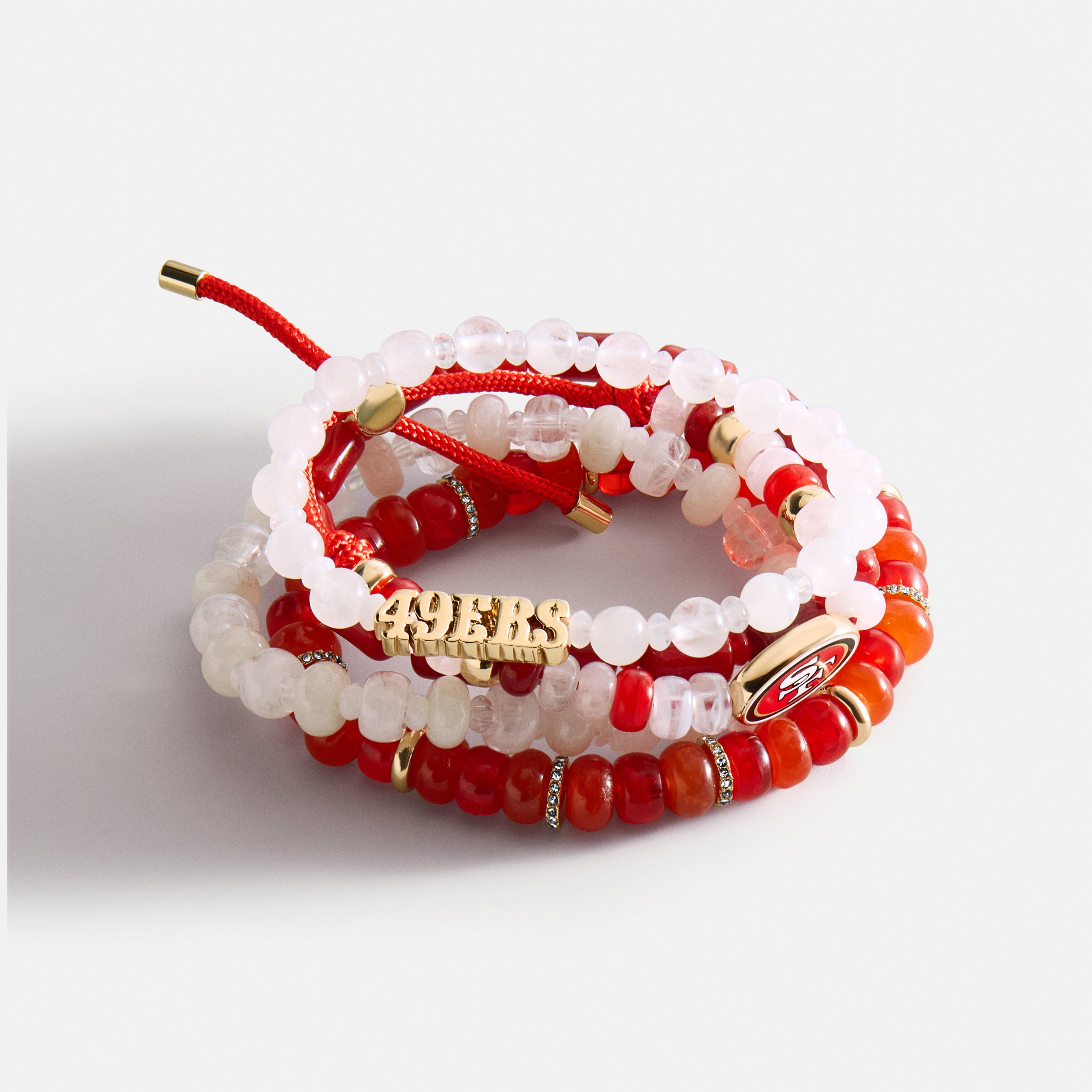 BaubleBar NFL Beaded Bracelet Set - San Francisco 49ers