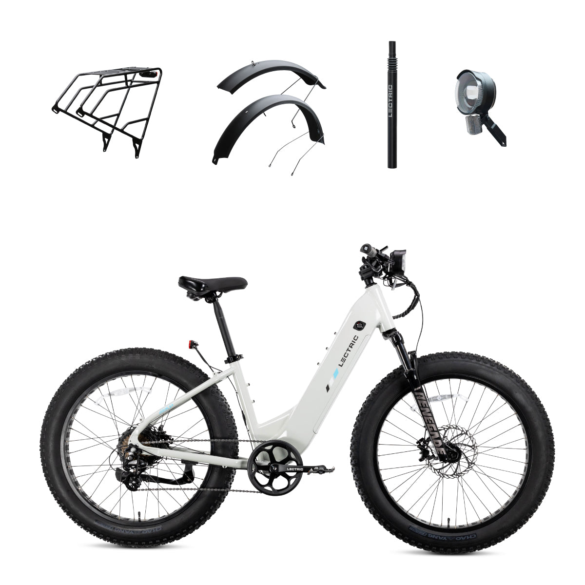 Lectric XPeak2 Step-Thru Long-Range - $100 OFF + FREE Rear Rack, Fenders, Elite Headlight, Suspens