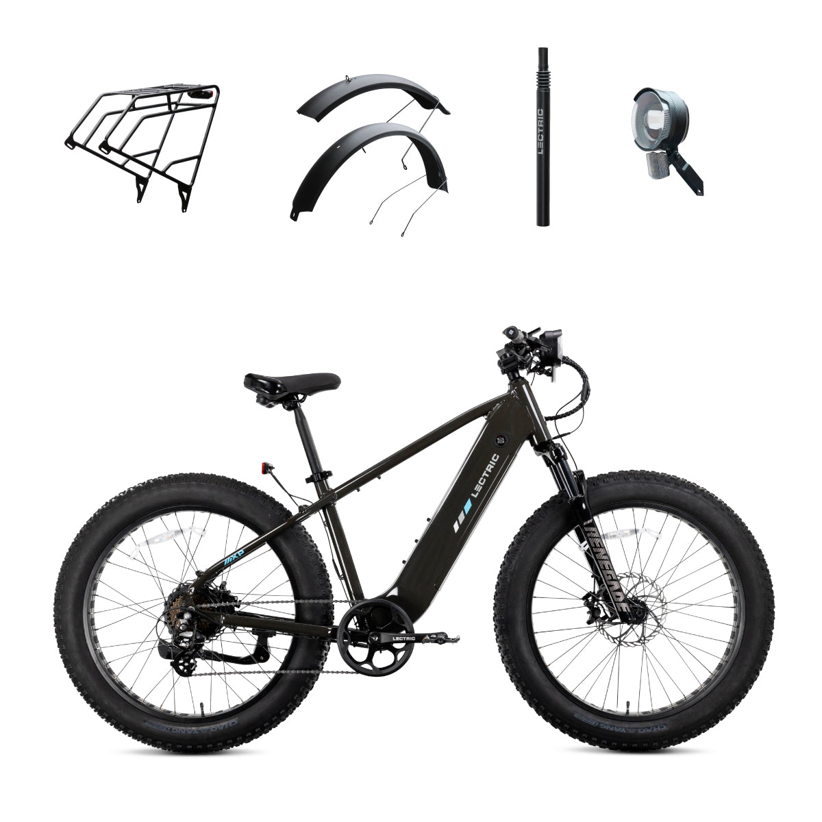 Lectric XPeak2 High-Step - $100 OFF + FREE Rear Rack, Fenders, Elite Headlight, Suspension Seat Po