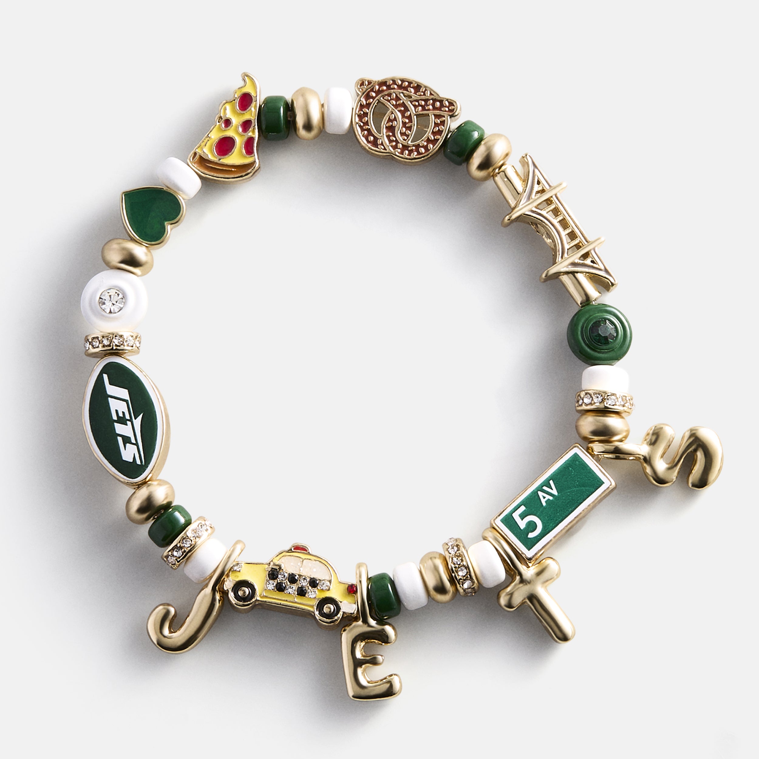 BaubleBar NFL Beaded Charm Bracelet - New York Jets