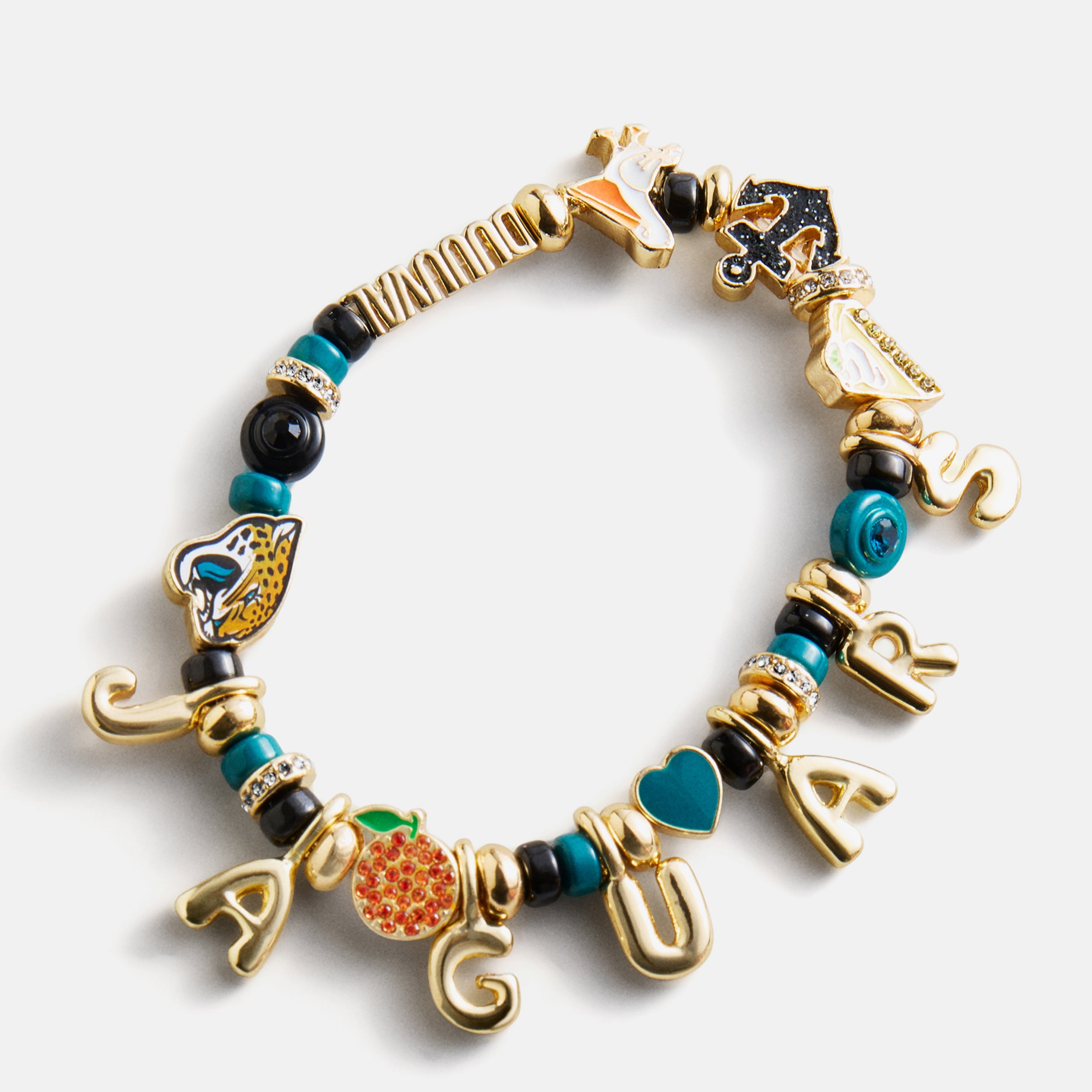 BaubleBar NFL Beaded Charm Bracelet - Jacksonville Jaguars