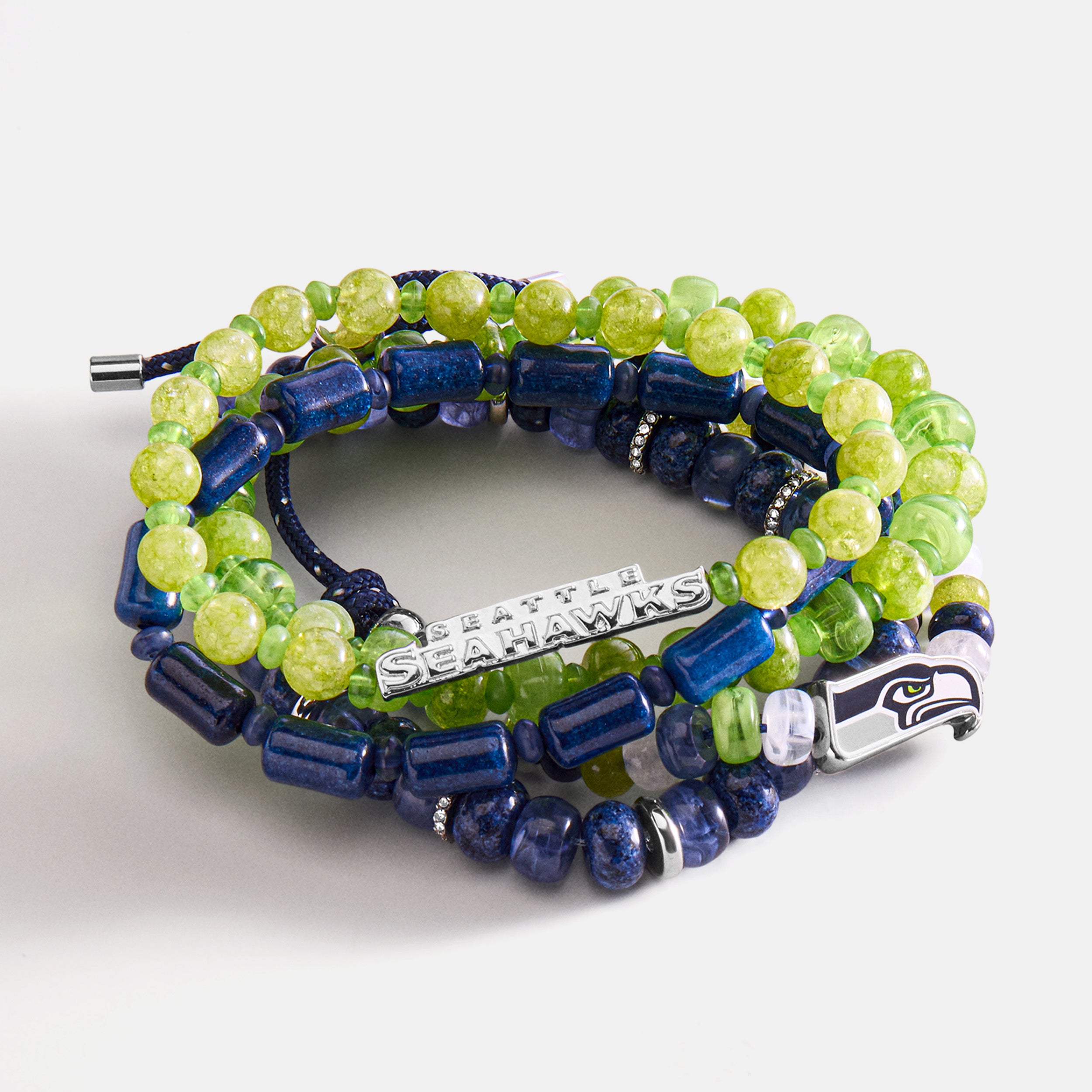 BaubleBar NFL Beaded Bracelet Set - Seattle Seahawks