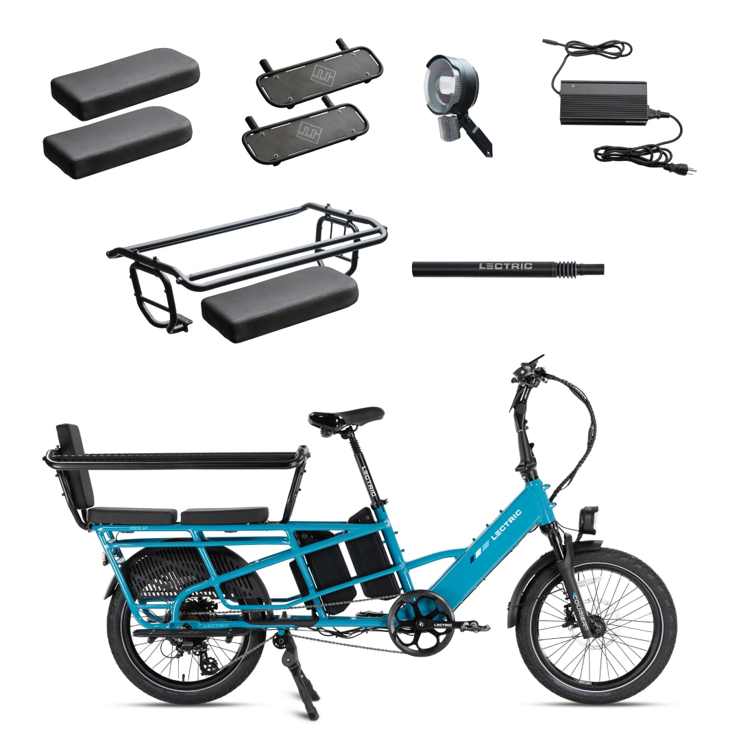 Lectric XPedition2 Raindrop Blue Long-Range Dual-Battery - Special Offer