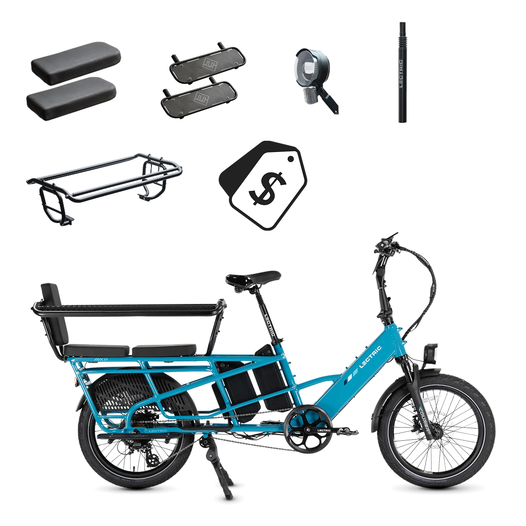 Lectric XPedition2 Raindrop Blue Dual-Battery - Labor Day Bundle