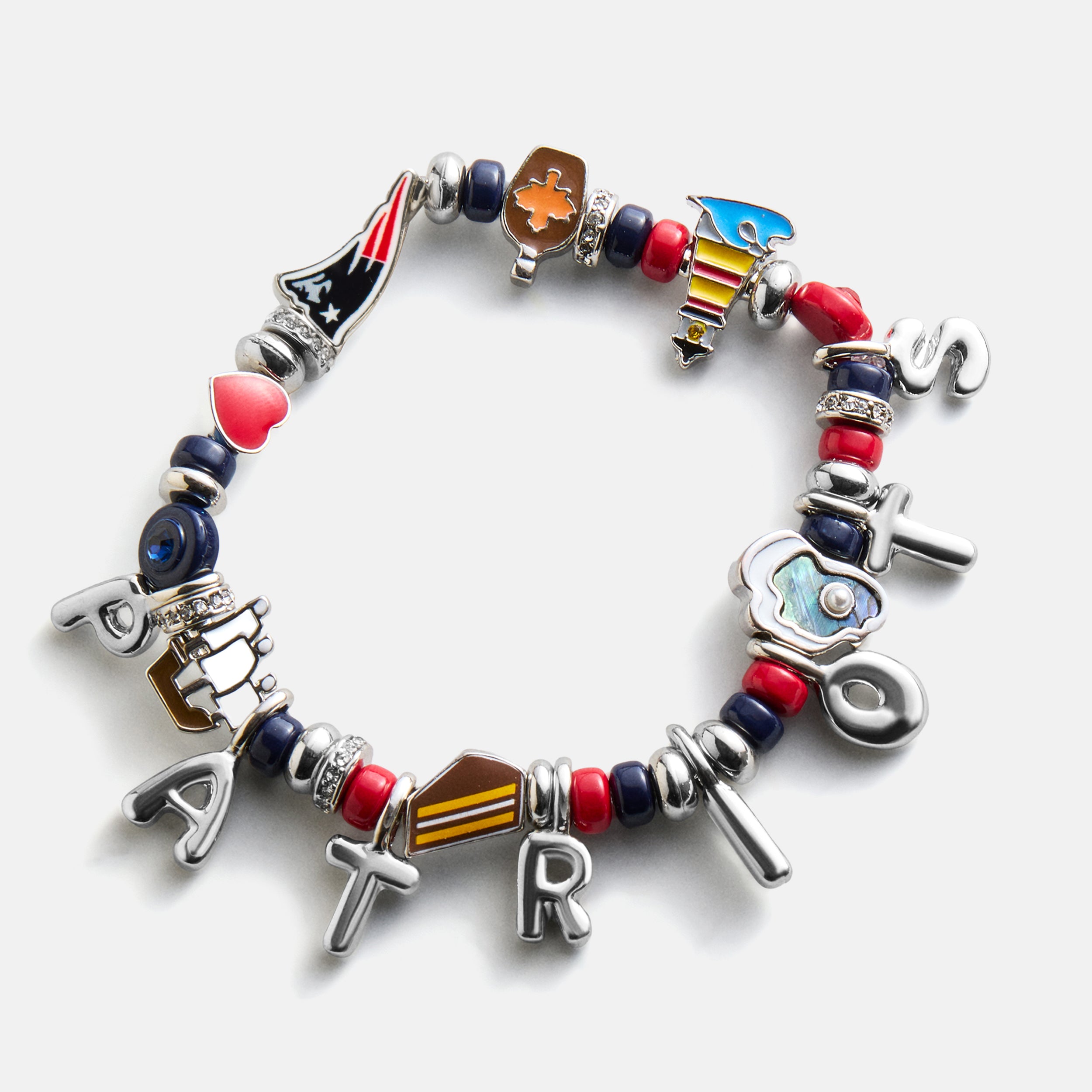 BaubleBar NFL Beaded Charm Bracelet - New England Patriots