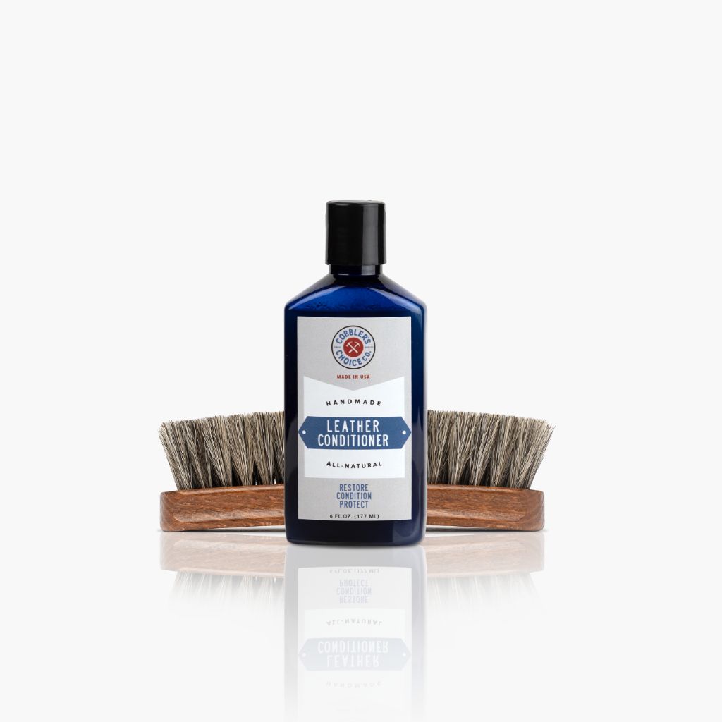Thursdayboots Cobbler's Choice Leather Conditioner + Brush Bundle