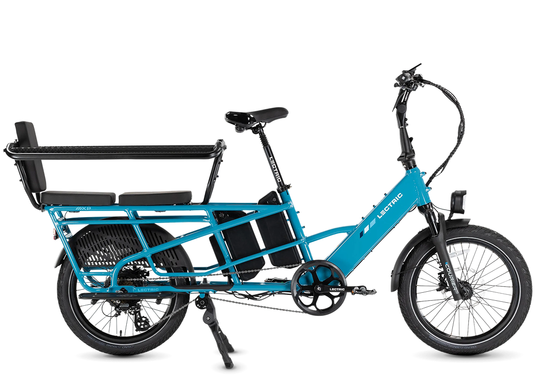Lectric XPedition2 Raindrop Blue Long-Range Dual-Battery eBike
